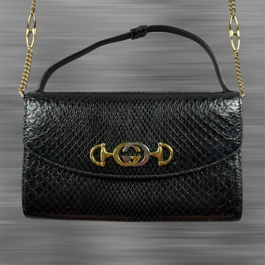 Gucci Zumi Shoulder Bag Python Mini