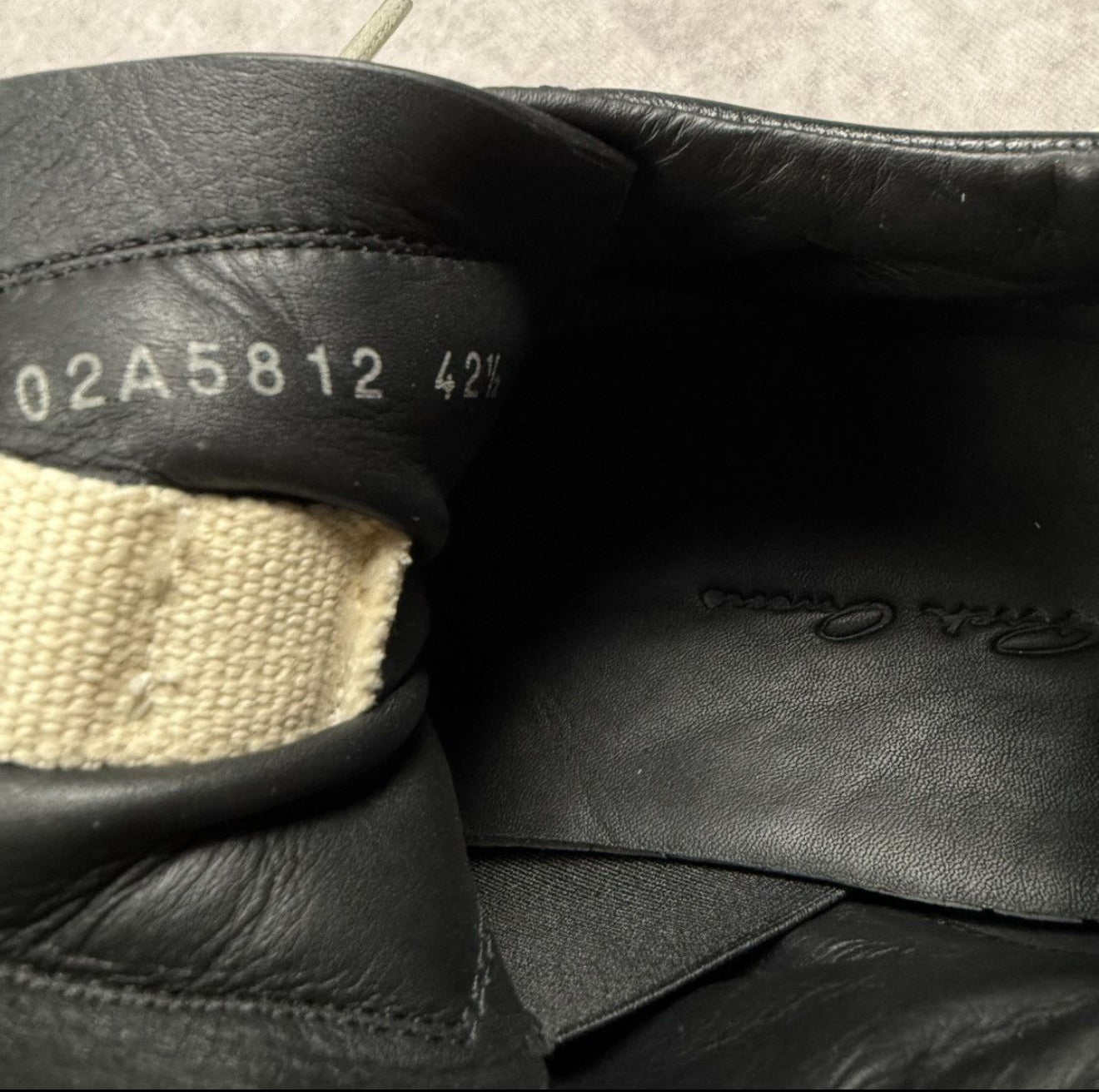 Rick Owens Megalace Runner Black and Beige