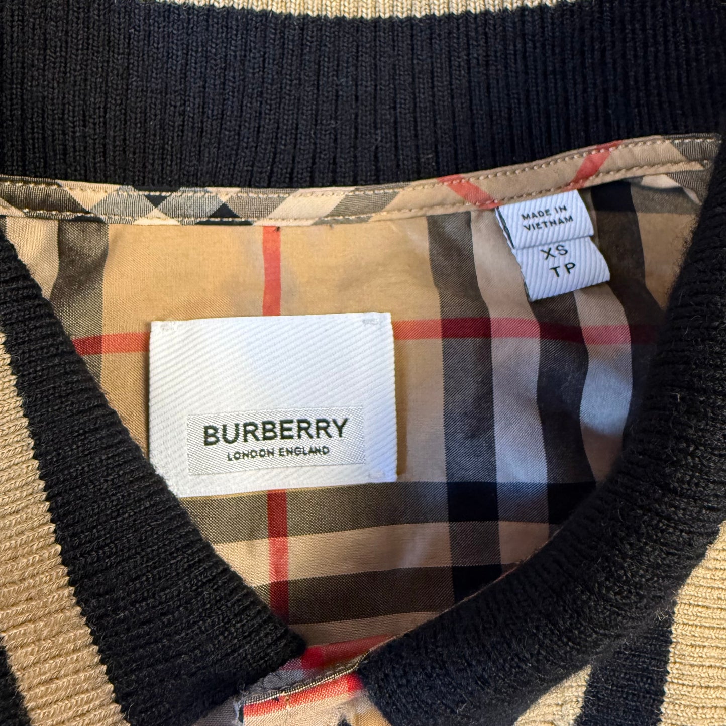 BURBERRY Long Sleeve Check Pattern Shirt
