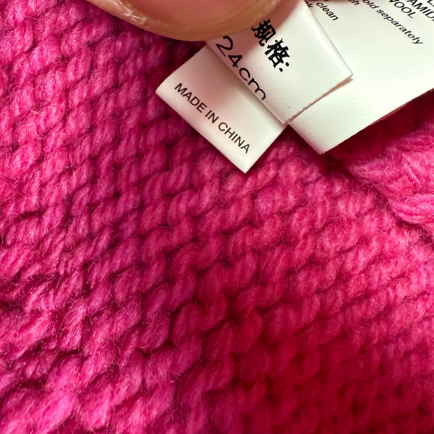 A Bathing Ape Big Logo Knit ‘Pink’ Beanie