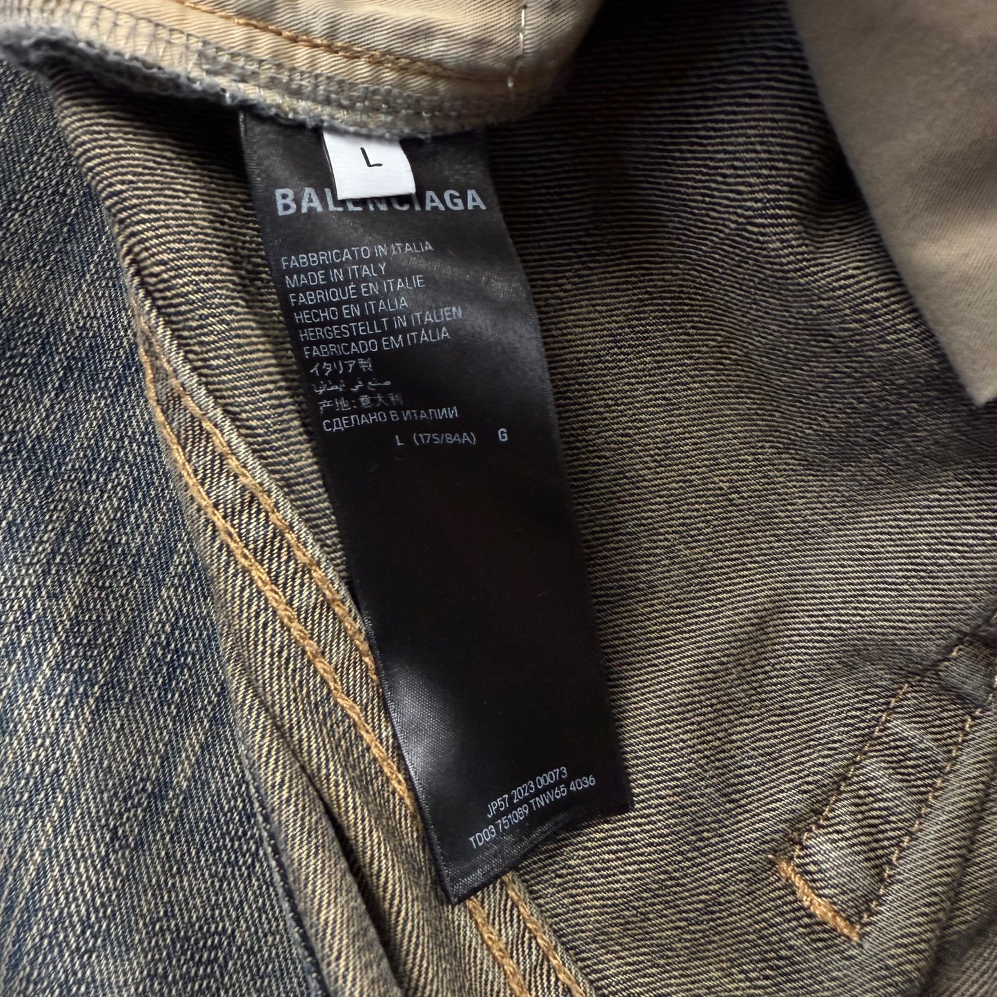 Balenciaga Flared Distressed Jeans