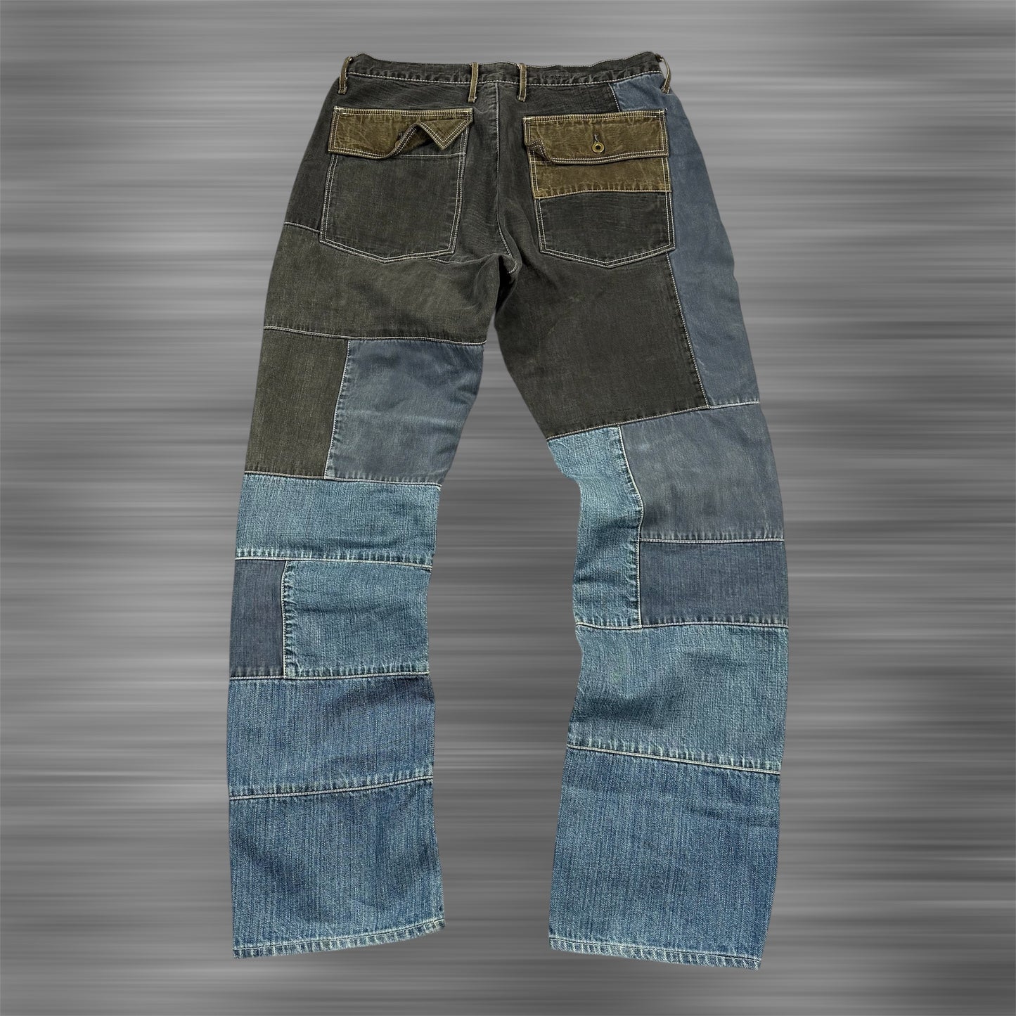 KAPITAL Crazy Dixie Patchwork Jeans