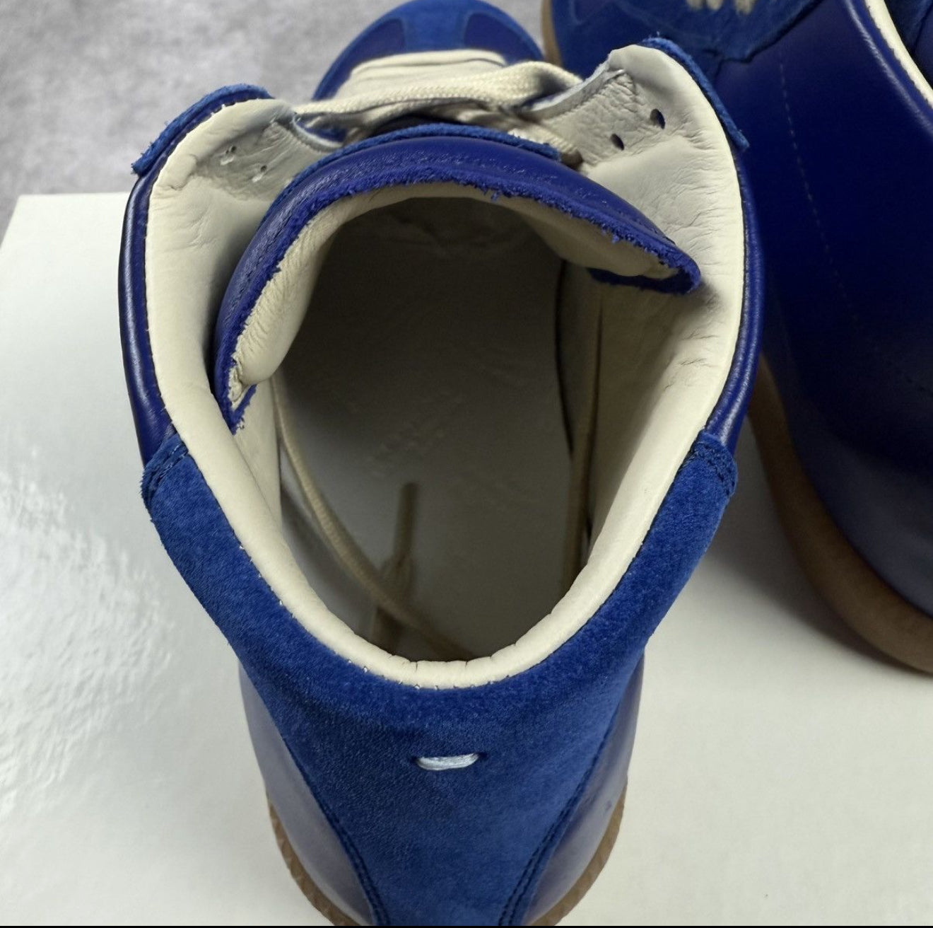 Maison Margiela Replica High - Royal Blue Calf Leather Shoes