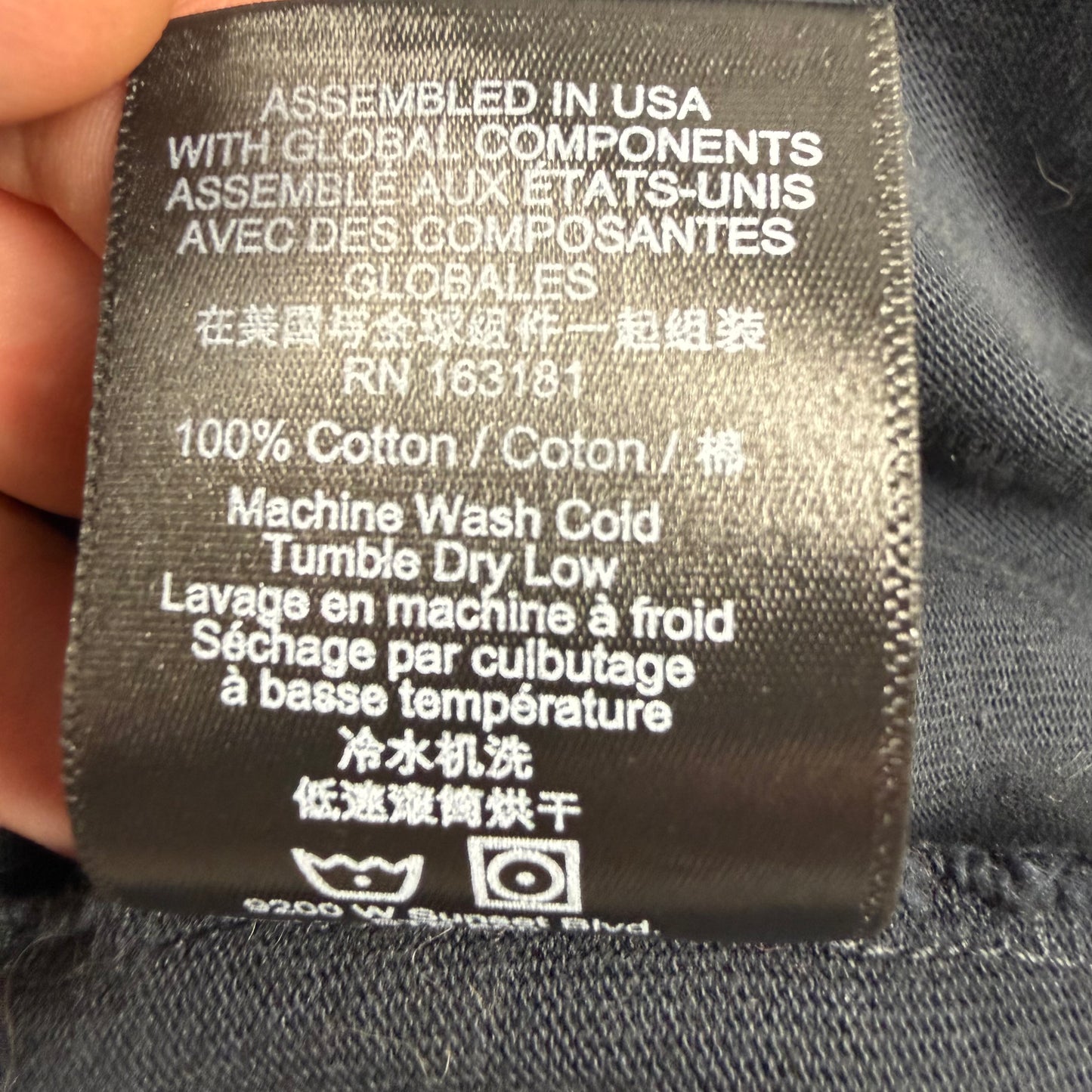 Rhude Black 'Rhude' Script T-Shirt