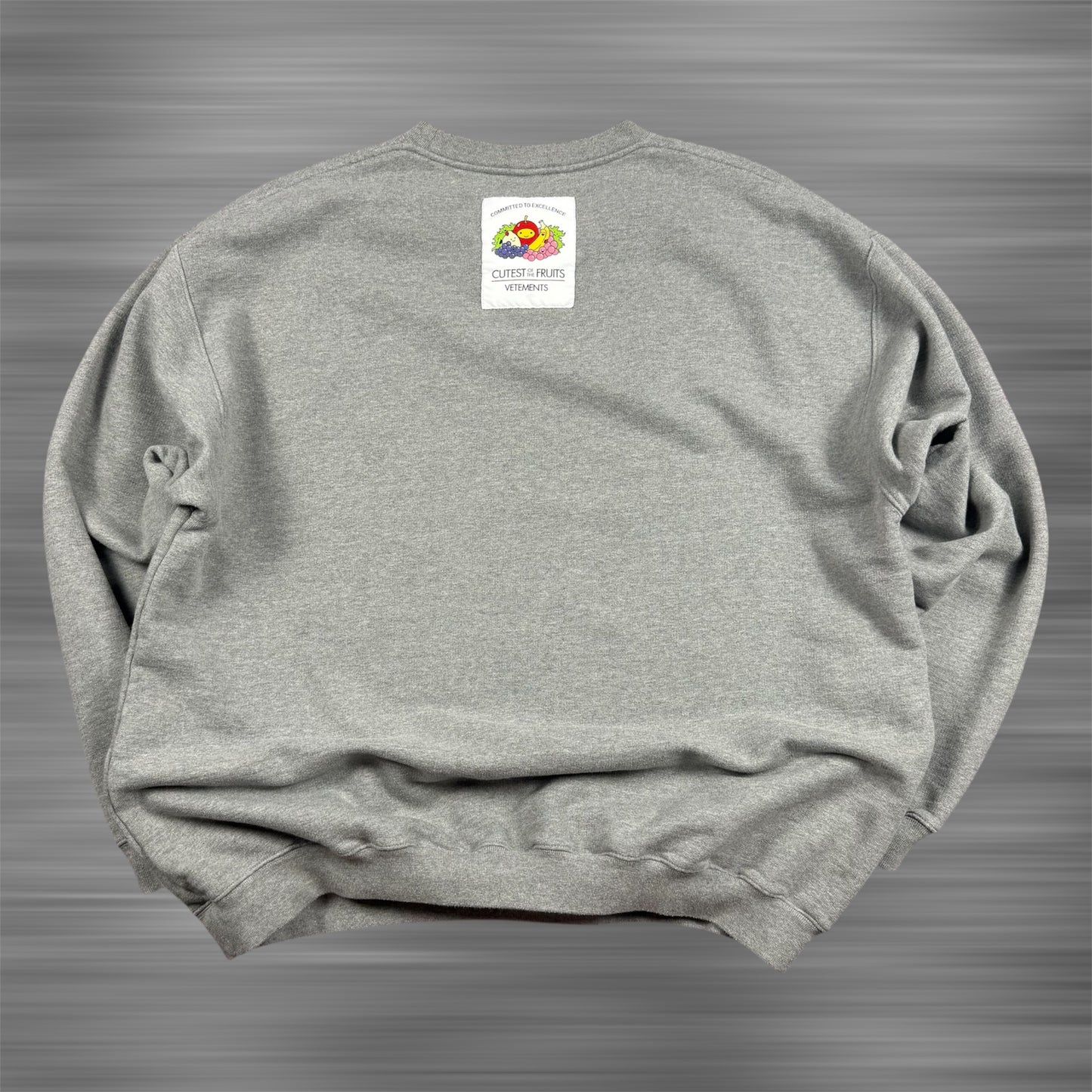 Vetements Cutest Fruits ‘Gray’ Crewneck