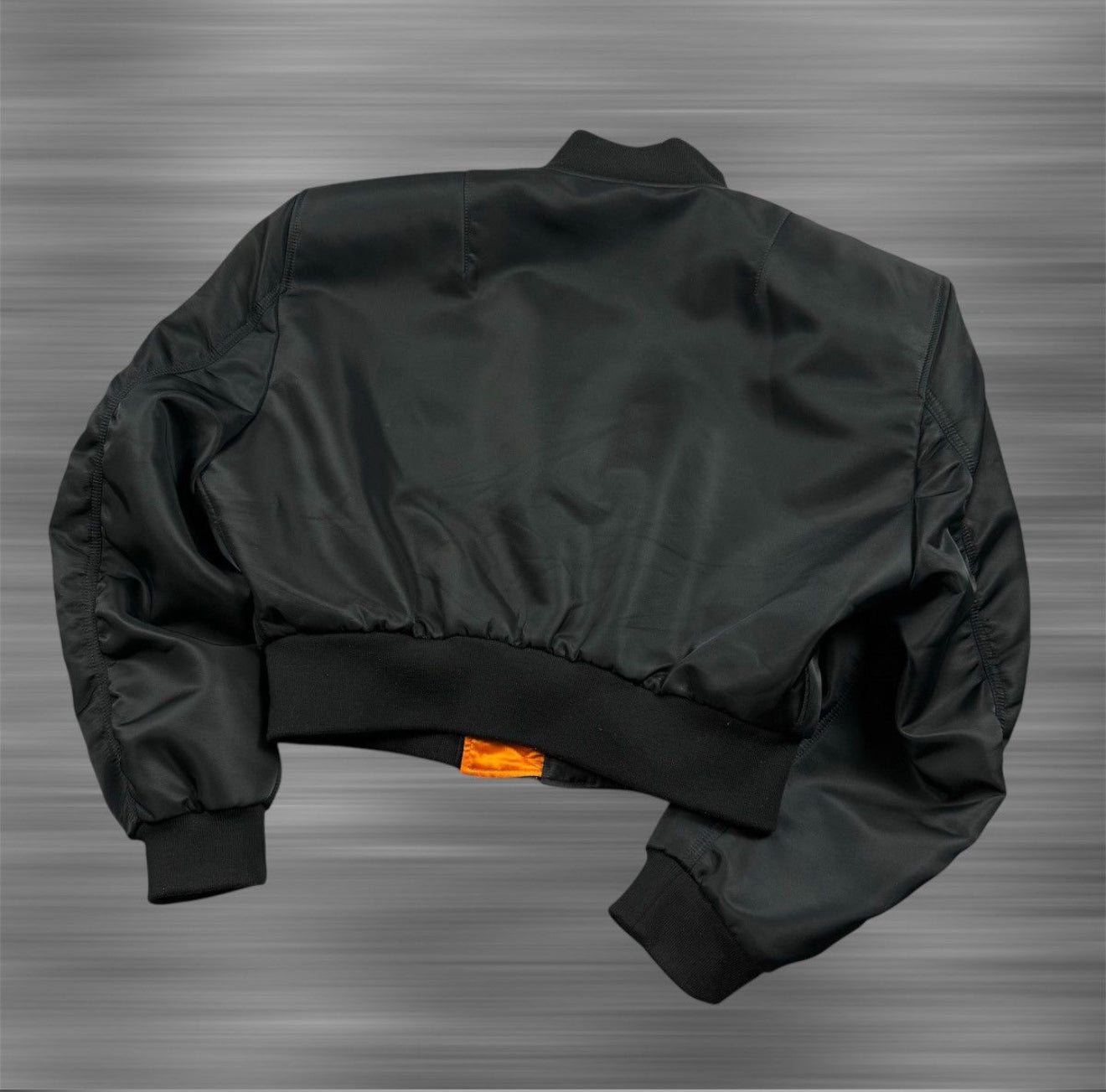 Balenciaga SS17 Runway Padded Shoulders Cropped Bomber Jacket