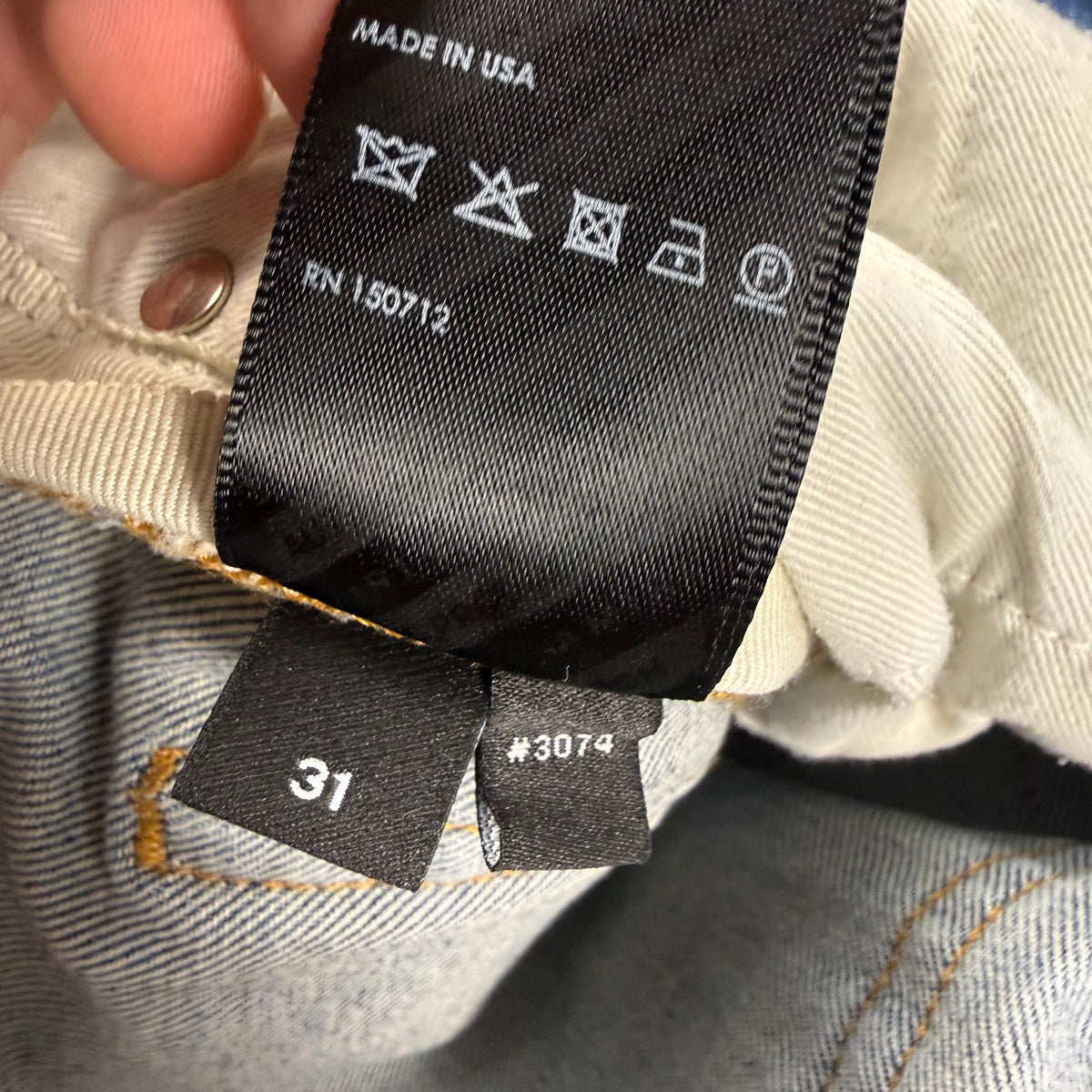 AMIRI Blue Bandana Thrasher Jeans