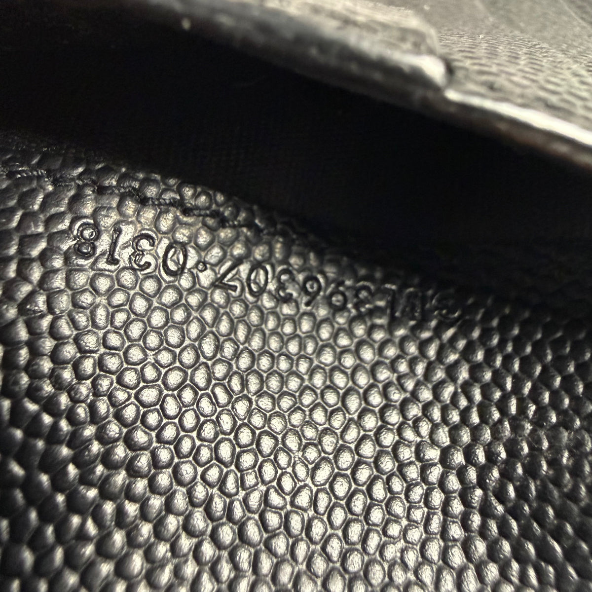 Saint Laurent Paris Black Grain de Poudre Leather Bifold Wallet