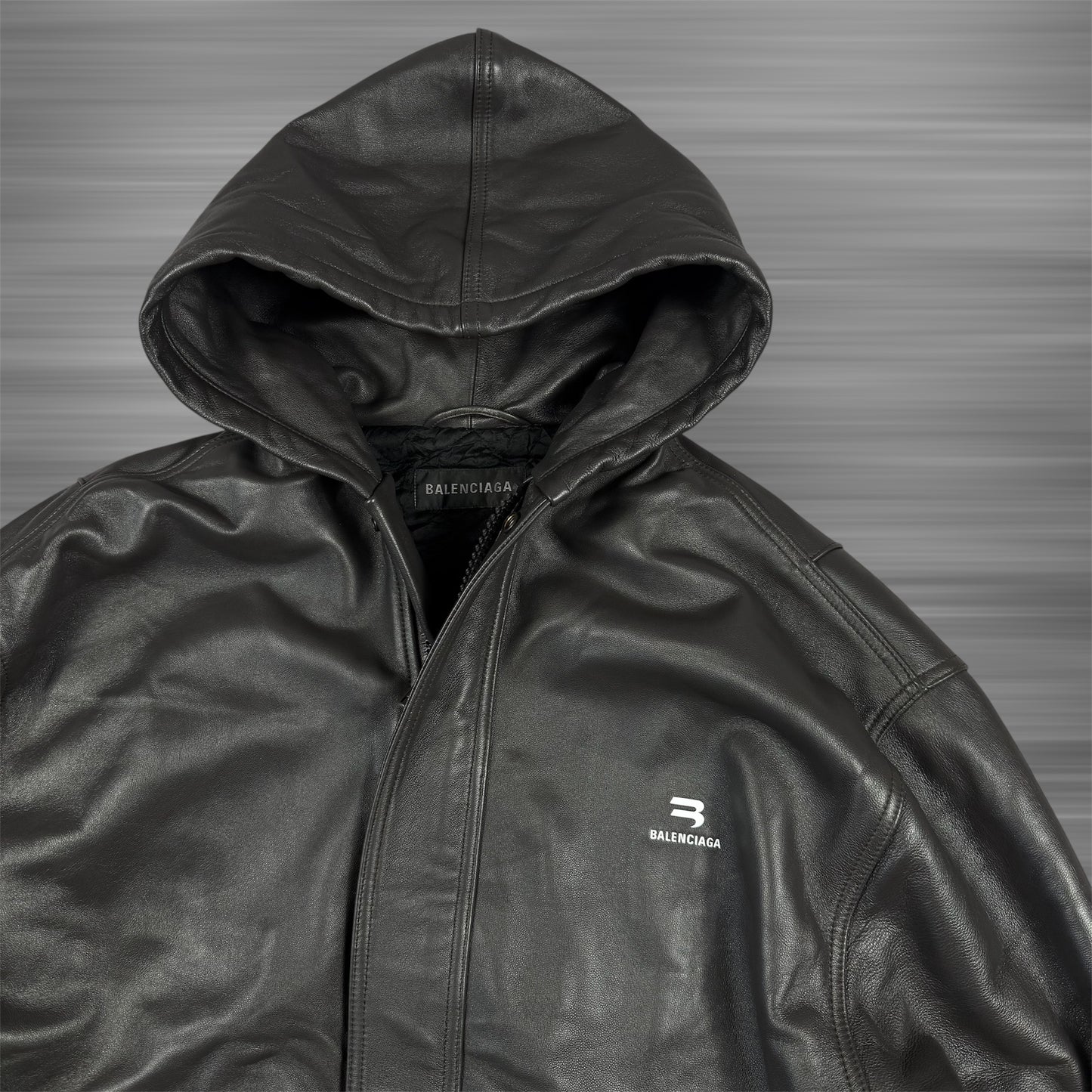 Balenciaga Sporty B Taxi Leather Jacket