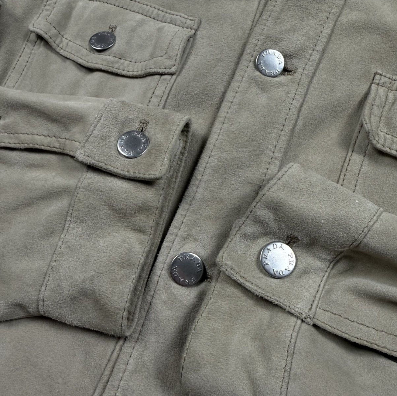 Prada Beige Label Suede Jacket