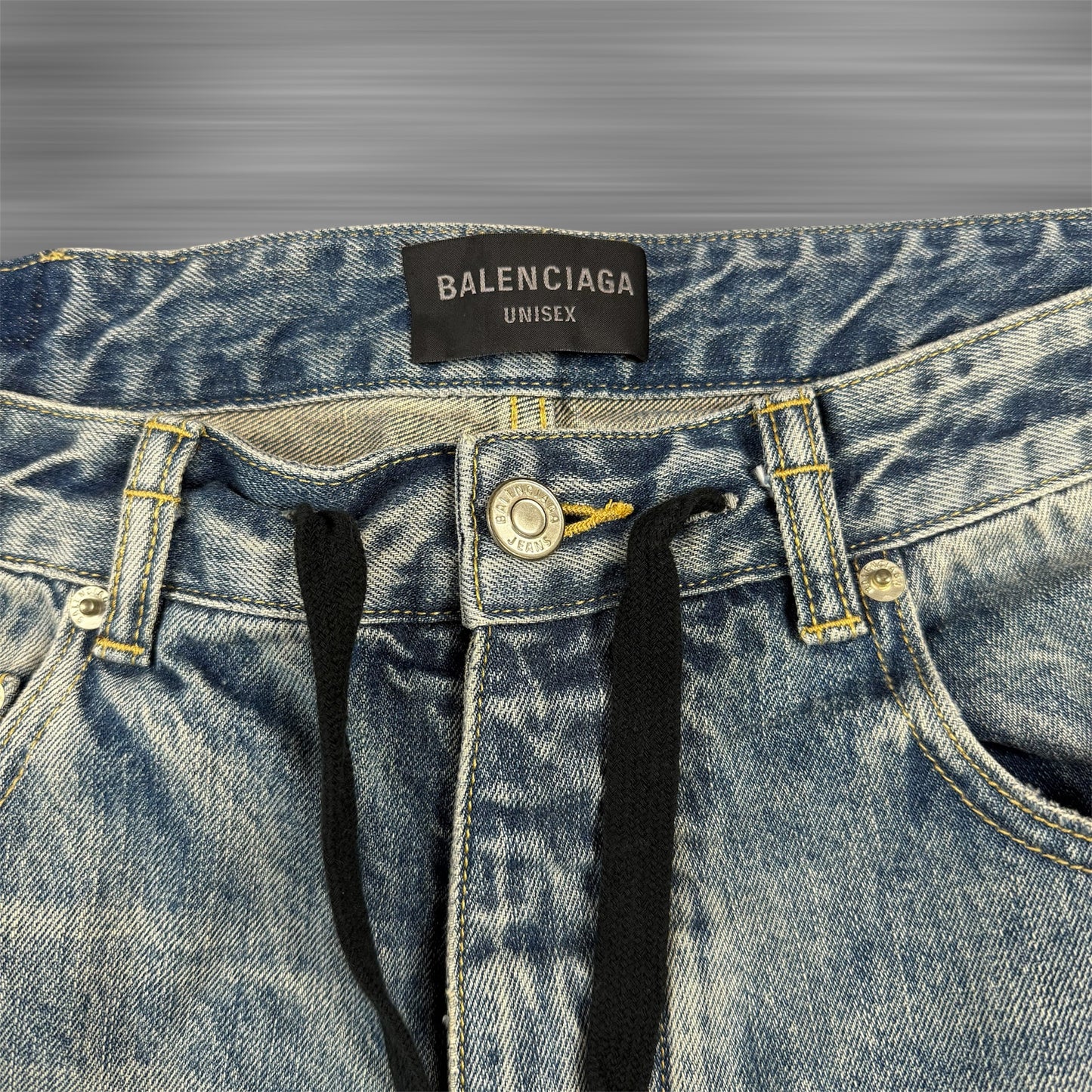 Balenciaga SS24 Light Wash Baggy Jeans