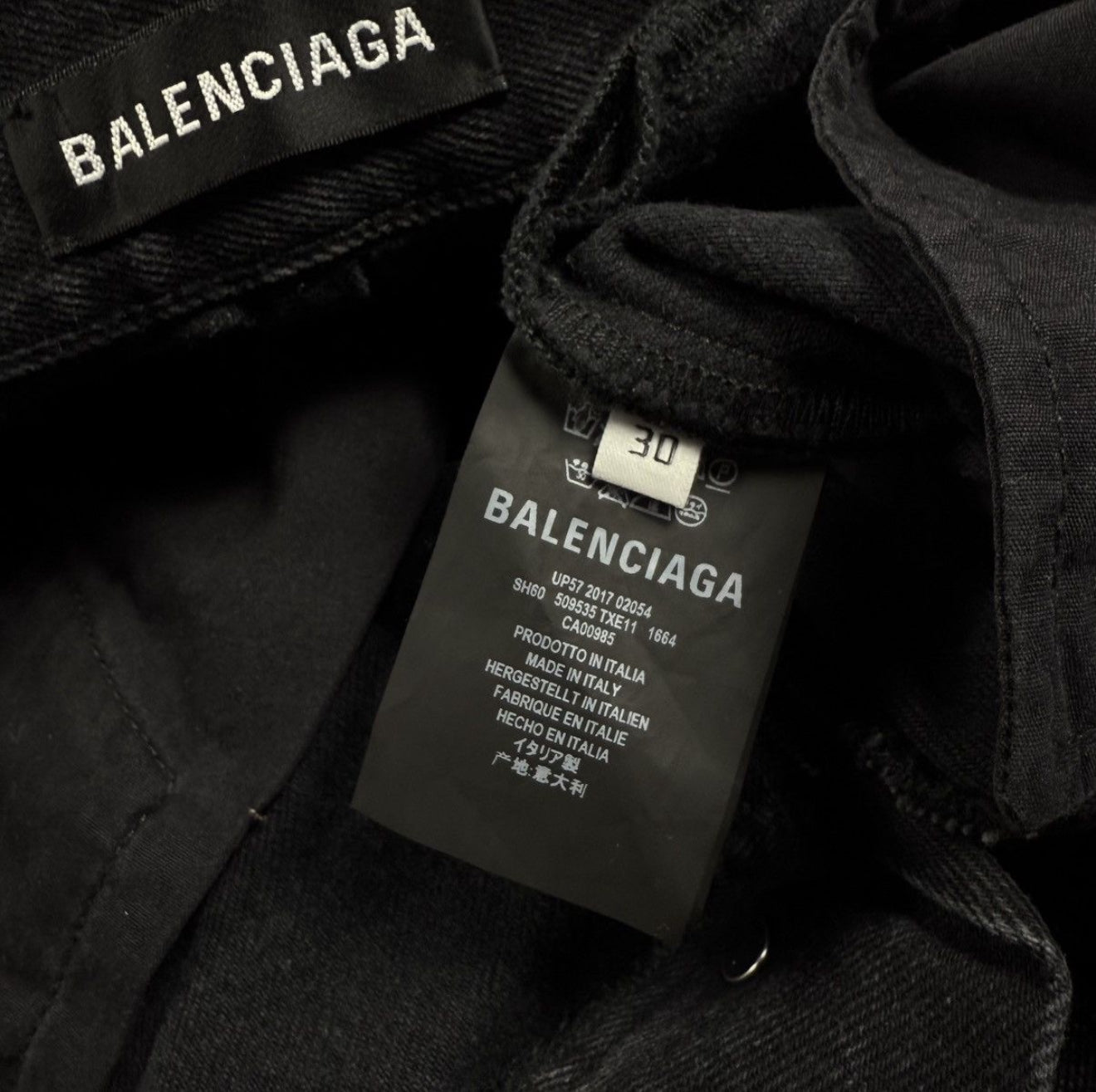 Balenciaga Denim Cut Off Shorts