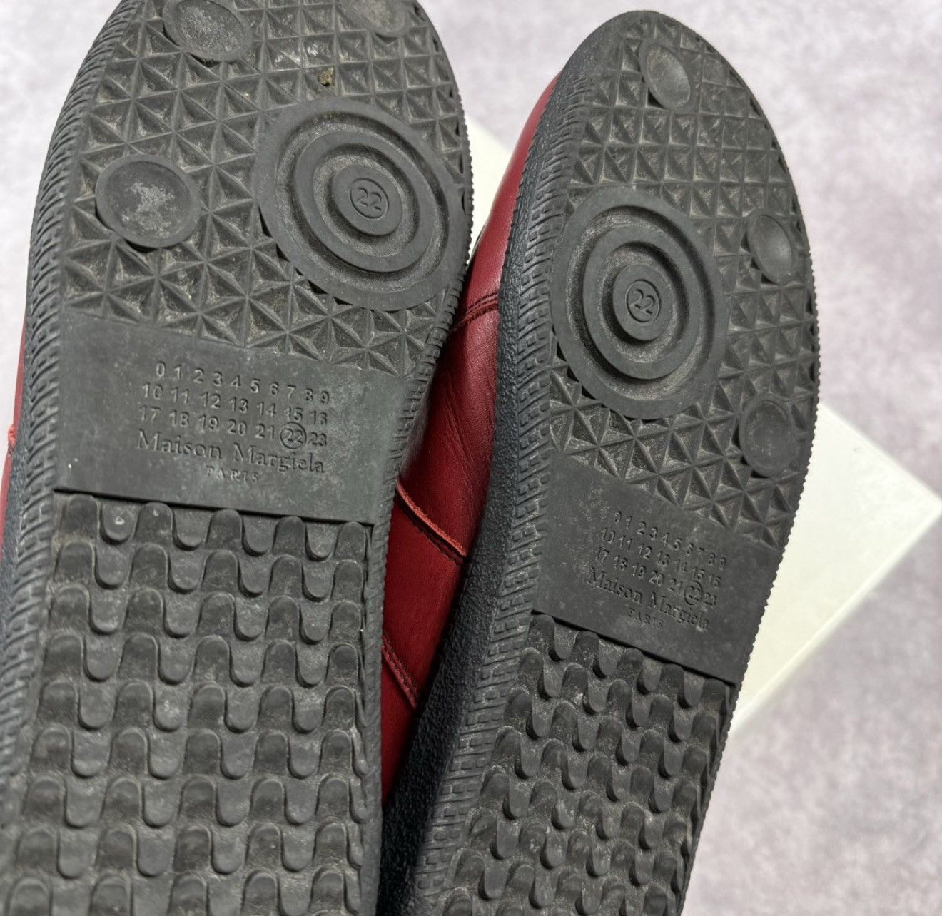 Maison Margiela Red Leather Gats