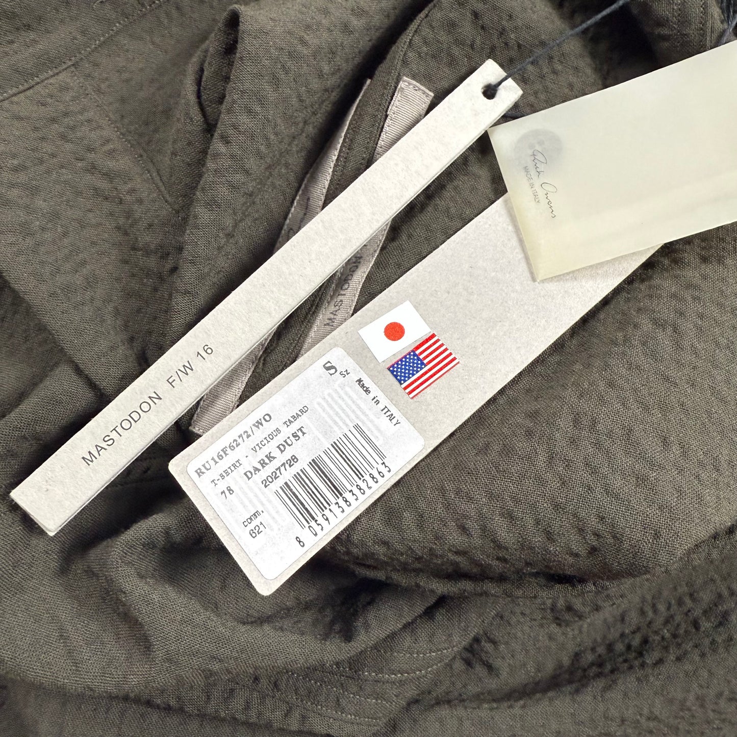 Rick Owens F/W16 Mastodon Collared Shirt