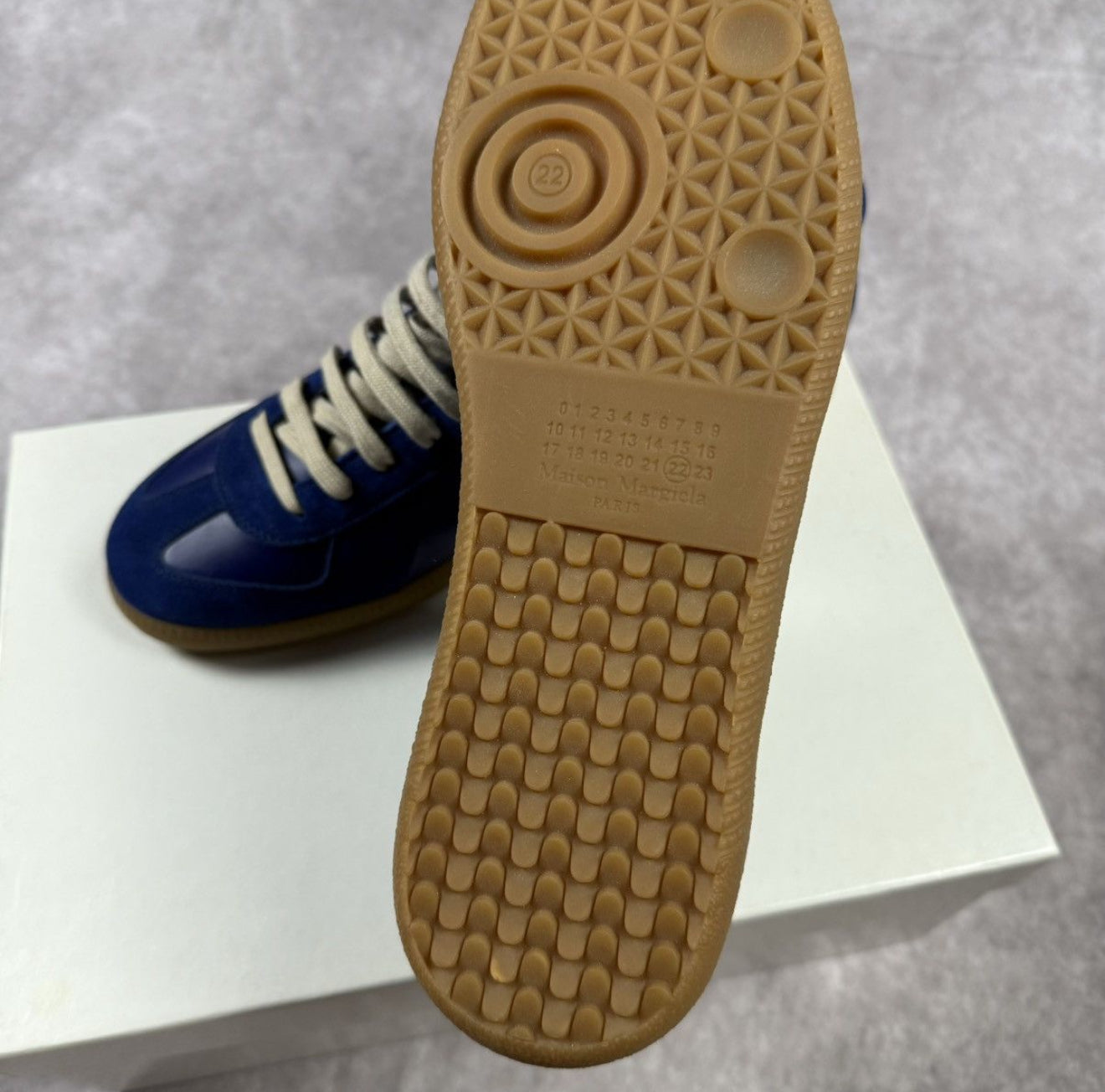 Maison Margiela Replica High - Royal Blue Calf Leather Shoes