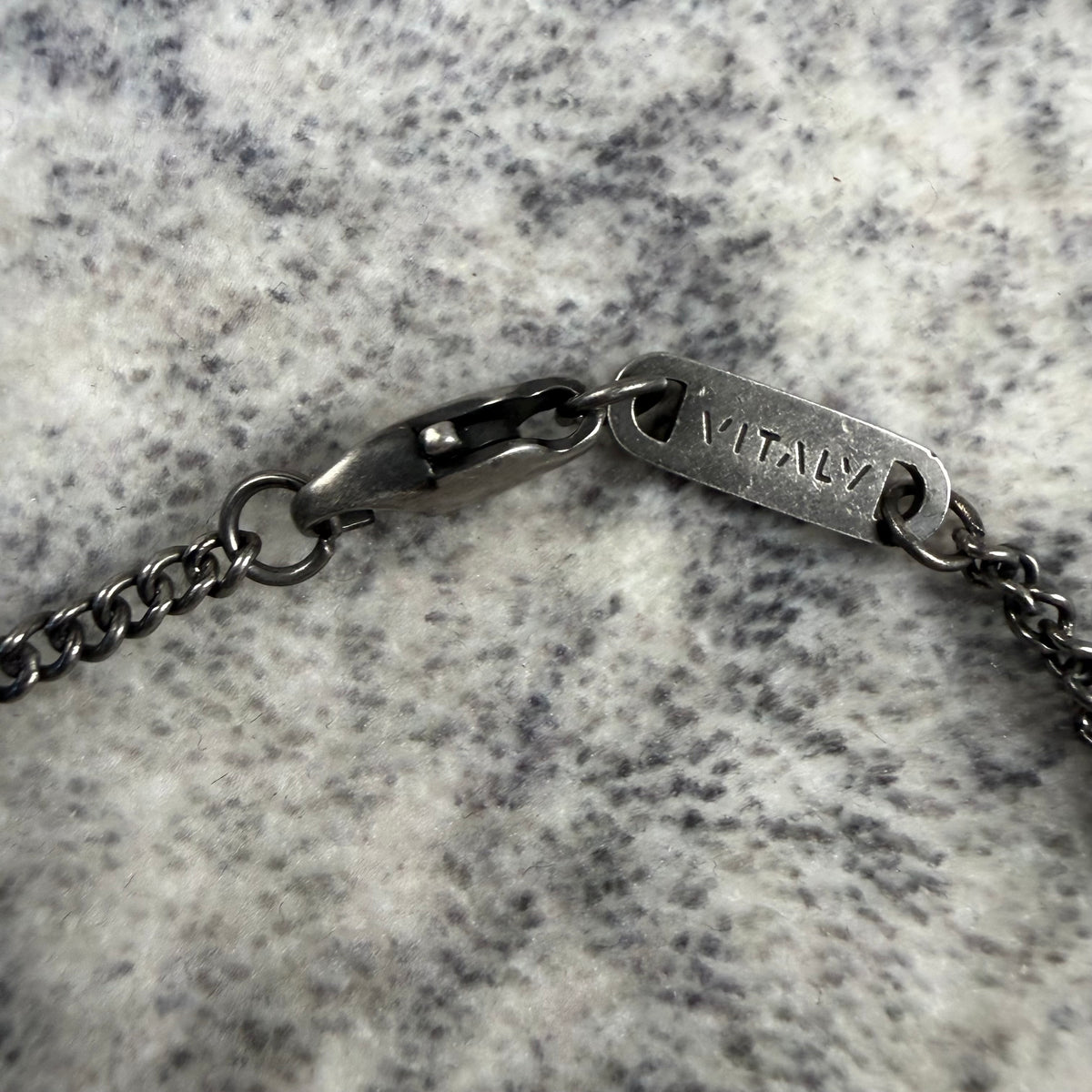 Vitaly Safety Pin & Hex Nut Pendant Necklace