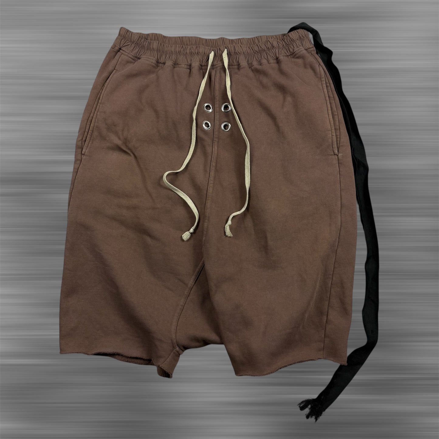 Rick Owens Drkshdw Knit Sweat Shorts Gimp Drawstring Pods