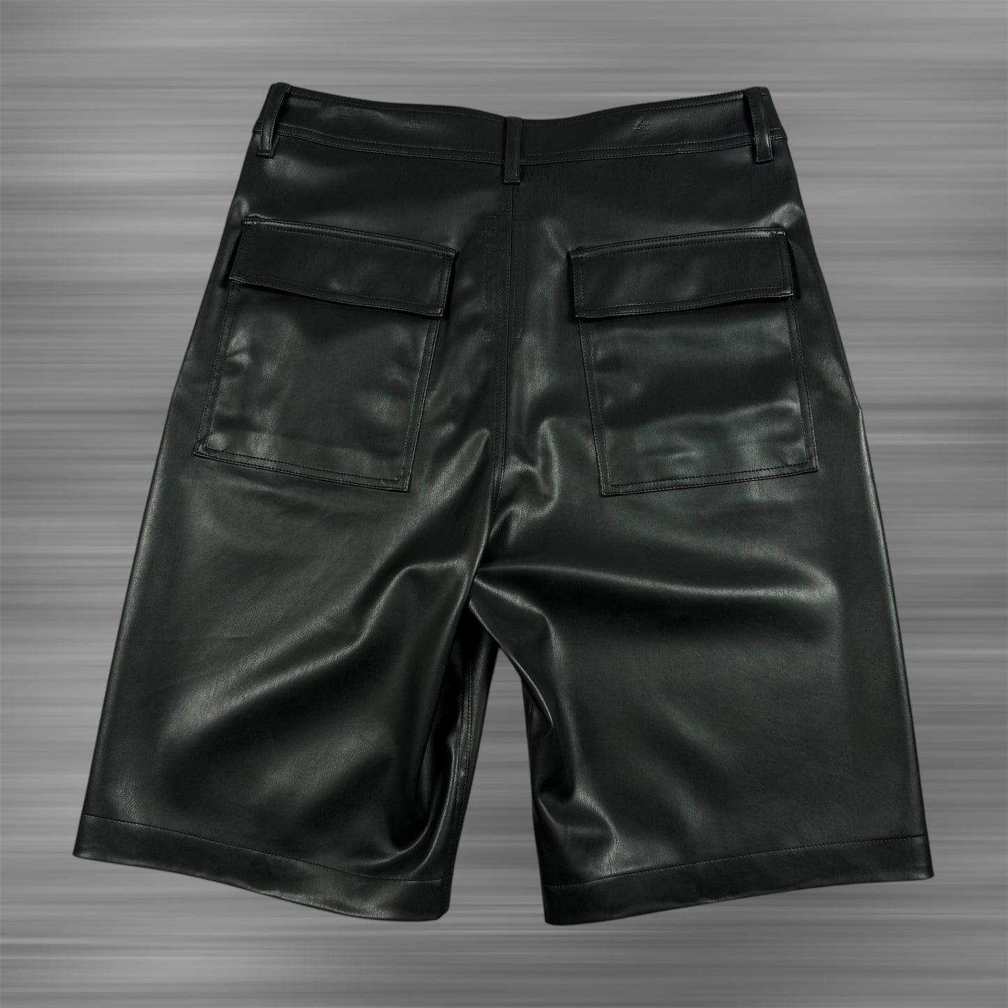 Rick Owens DRKSHDW Leather Baggy ‘Black’ Shorts