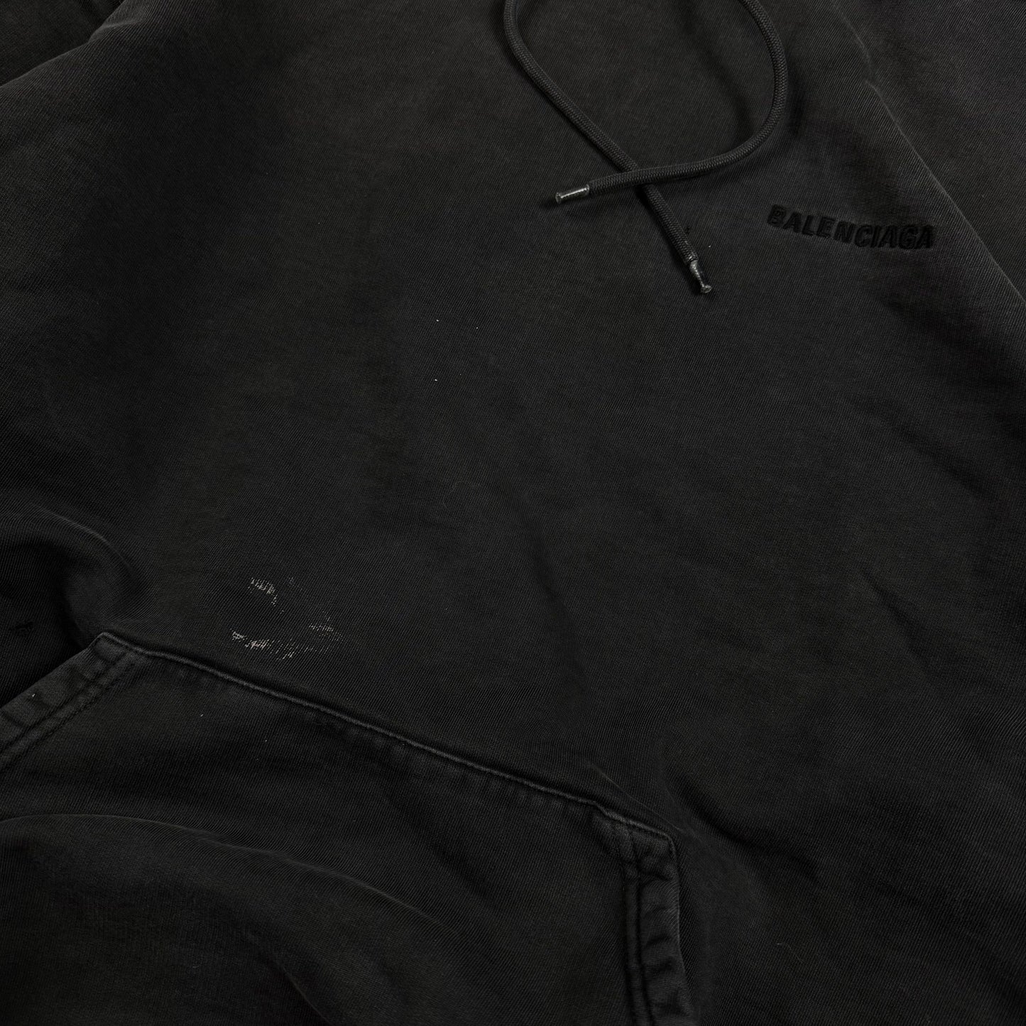Balenciaga Washed Big Logo Hoodie