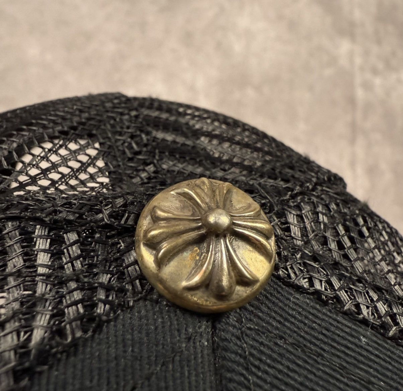 Chrome Hearts Vertical Logo Black Cap