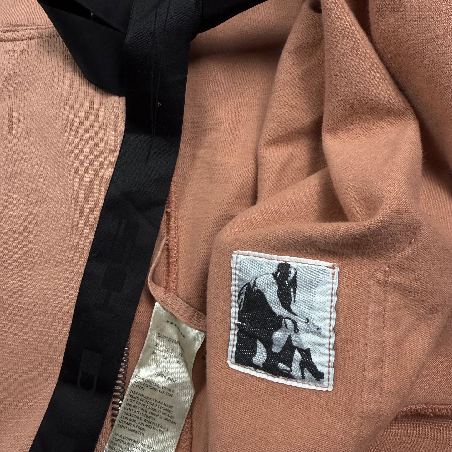 RICK OWENS DRKSHDW Mountain Asymmetric Zip Hoodie