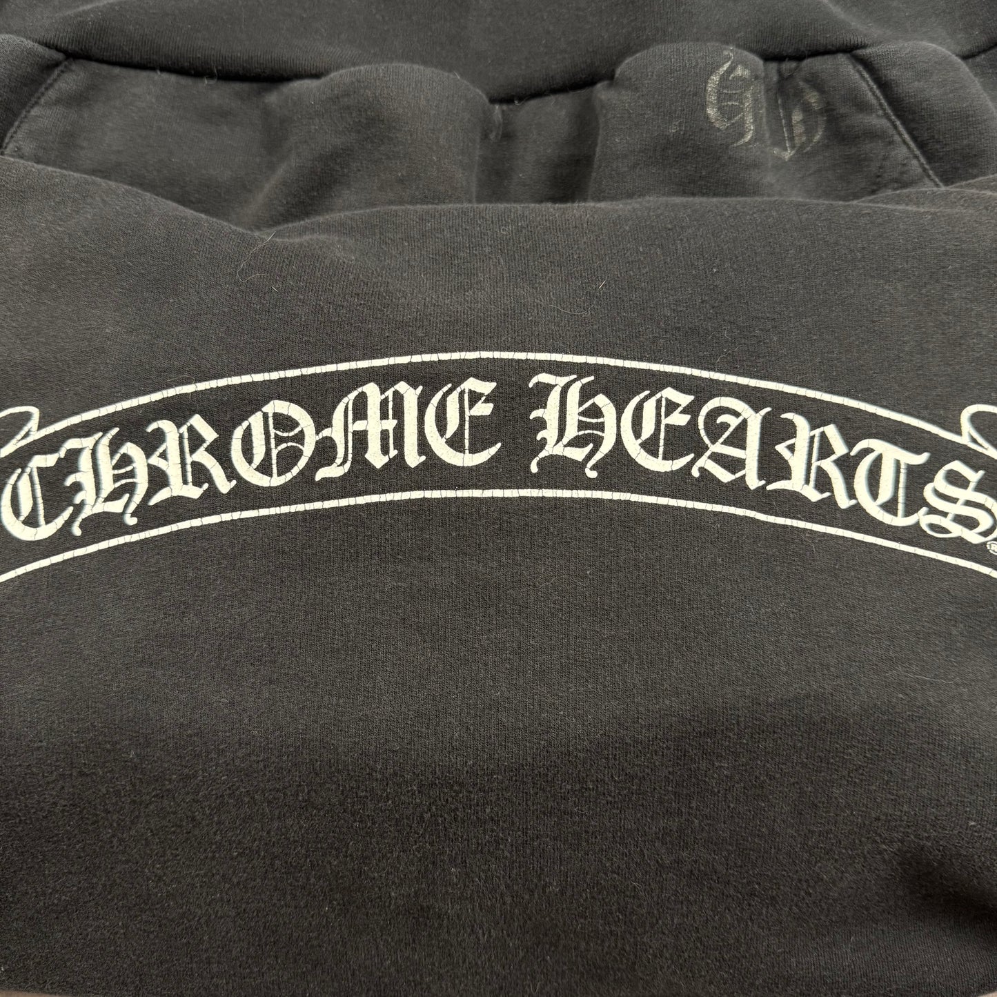 Chrome Hearts Scroll Logo ‘Black’ Hoodie