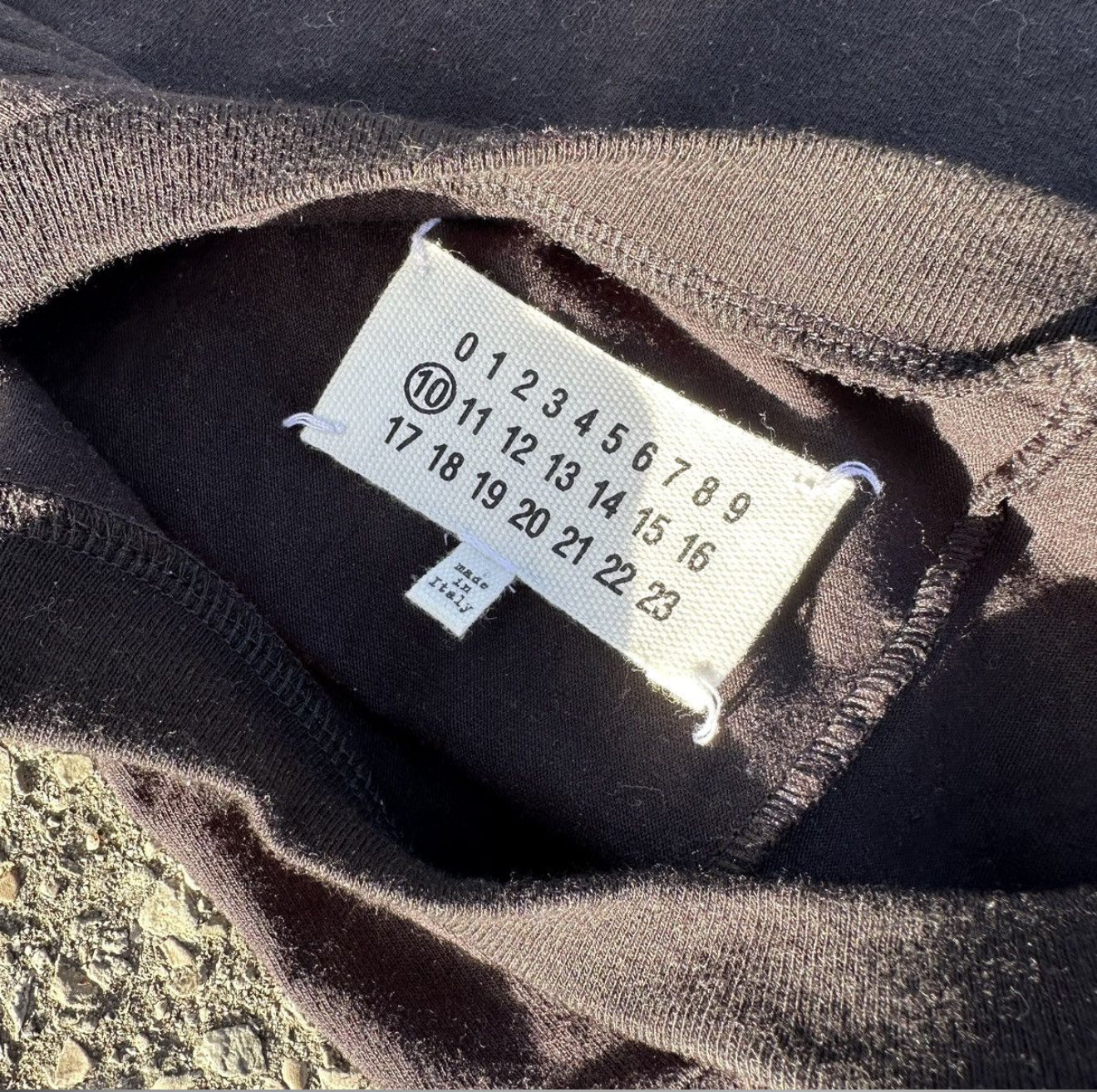 Archive MAISON MARGIELA deconstructed patchwork bank t-shirt