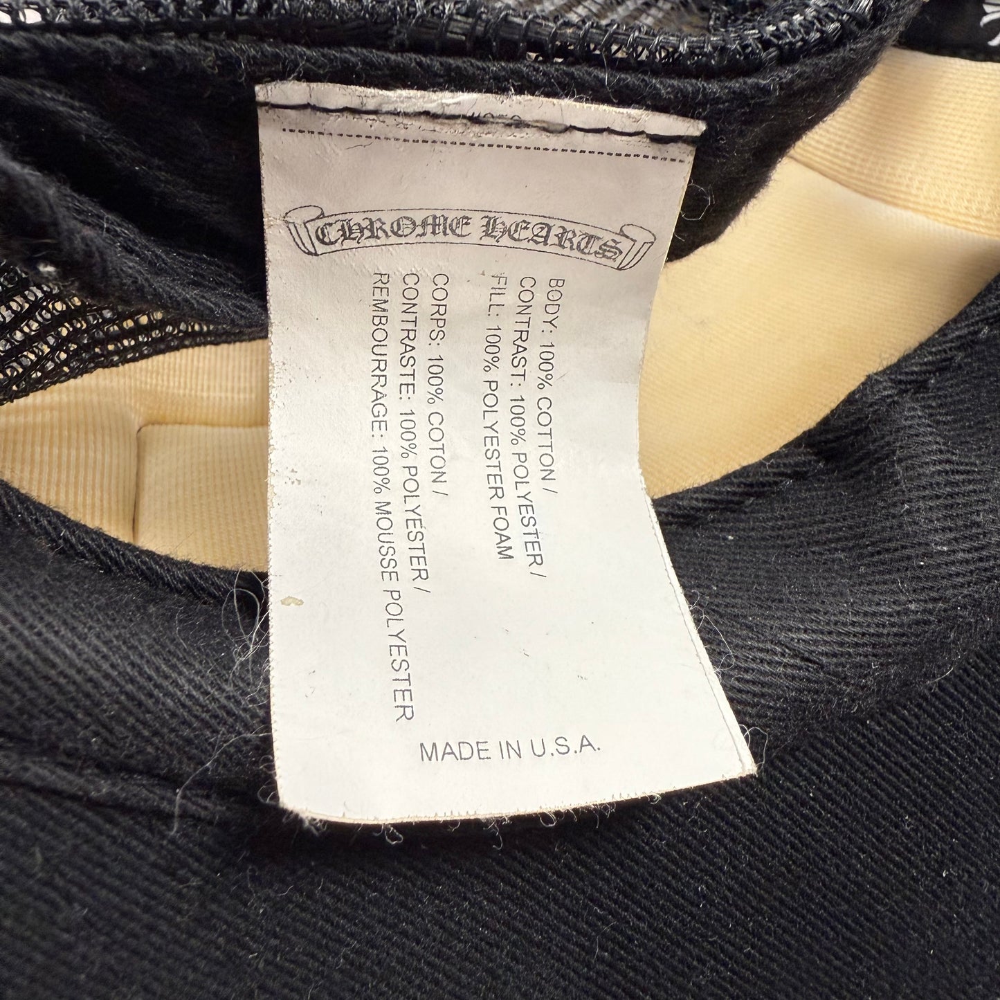 Chrome Hearts Trucker Cap ‘FUCK’ Hollywood USA