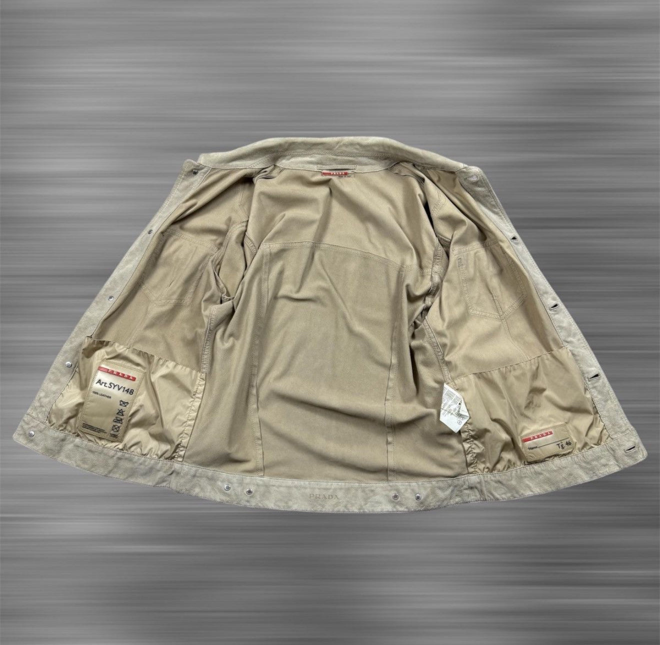 Prada Beige Label Suede Jacket