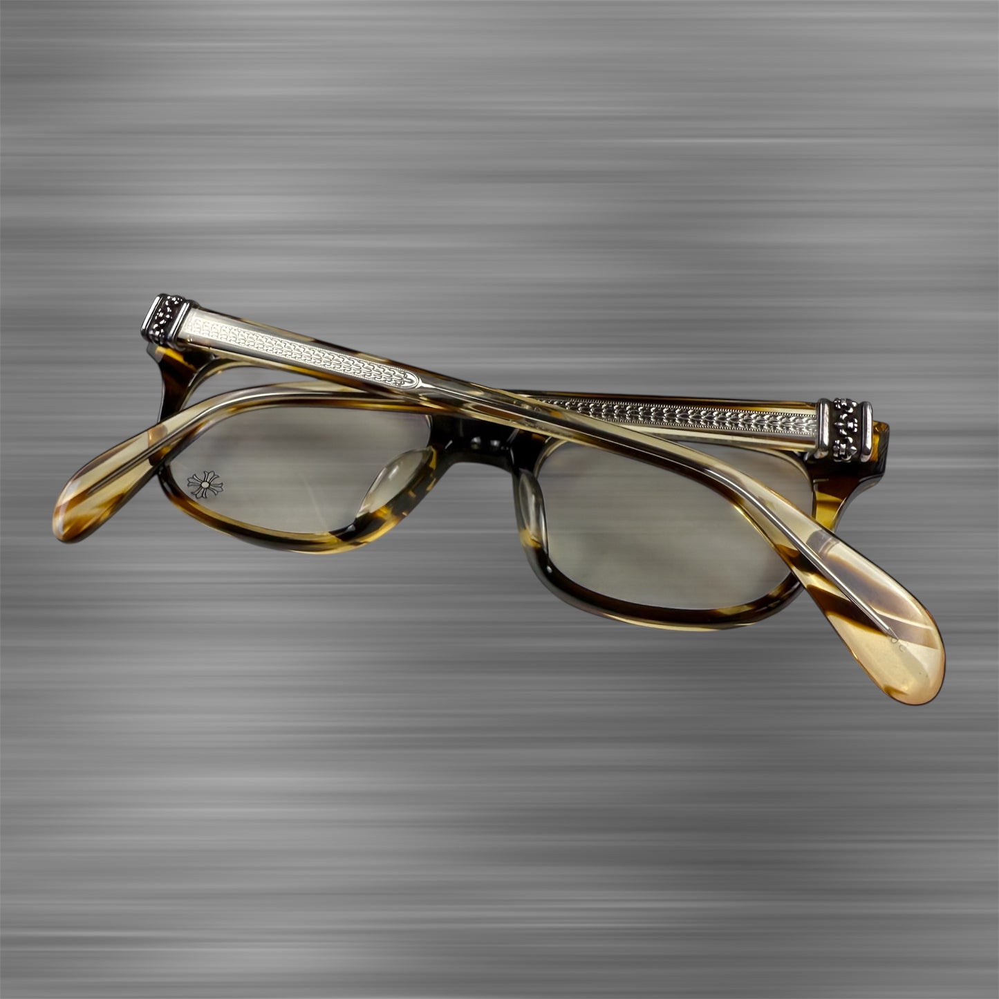 Chrome Hearts ‘Instabutt’ Fleur Tortoise Shell Prescription Glasses