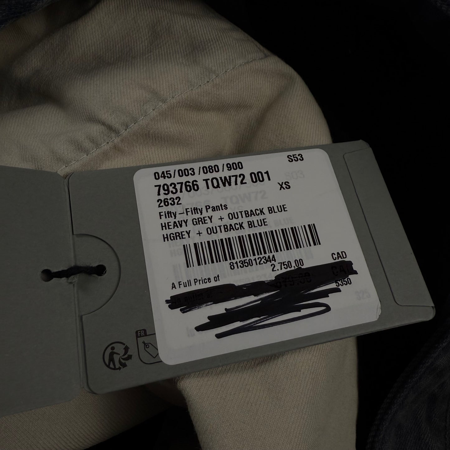 Balenciaga Fifty-Fifty Destroyed ‘Black/Blue’ Jeans