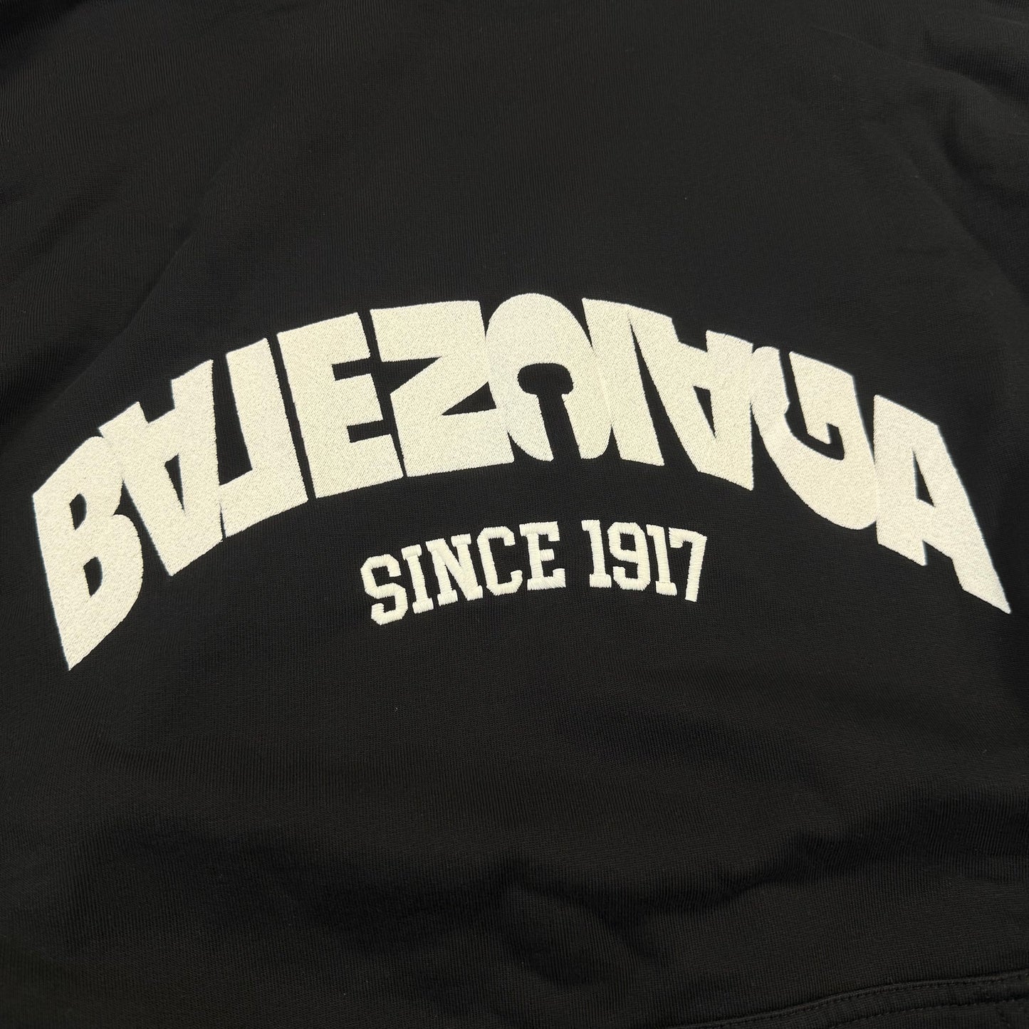 Balenciaga Embroidered Backflip Logo Hoodie