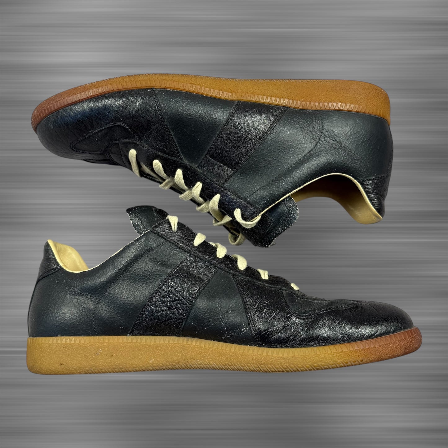Maison Margiela Replica Gats ‘Black Leather’ Shoes