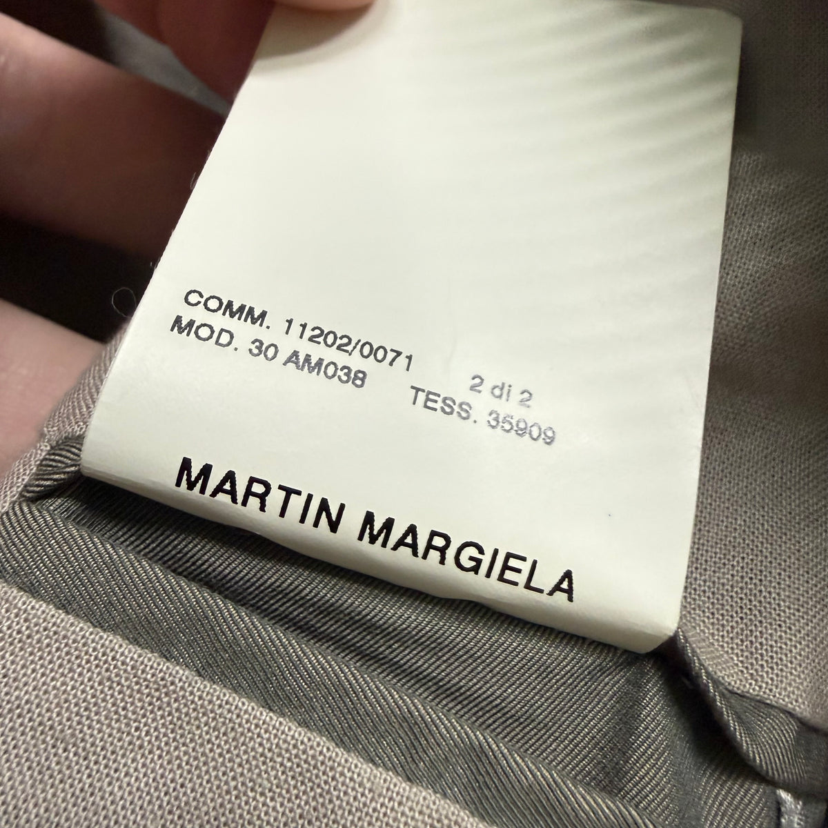 SS07 Maison Margiela Bondage Grey Flight Jacket