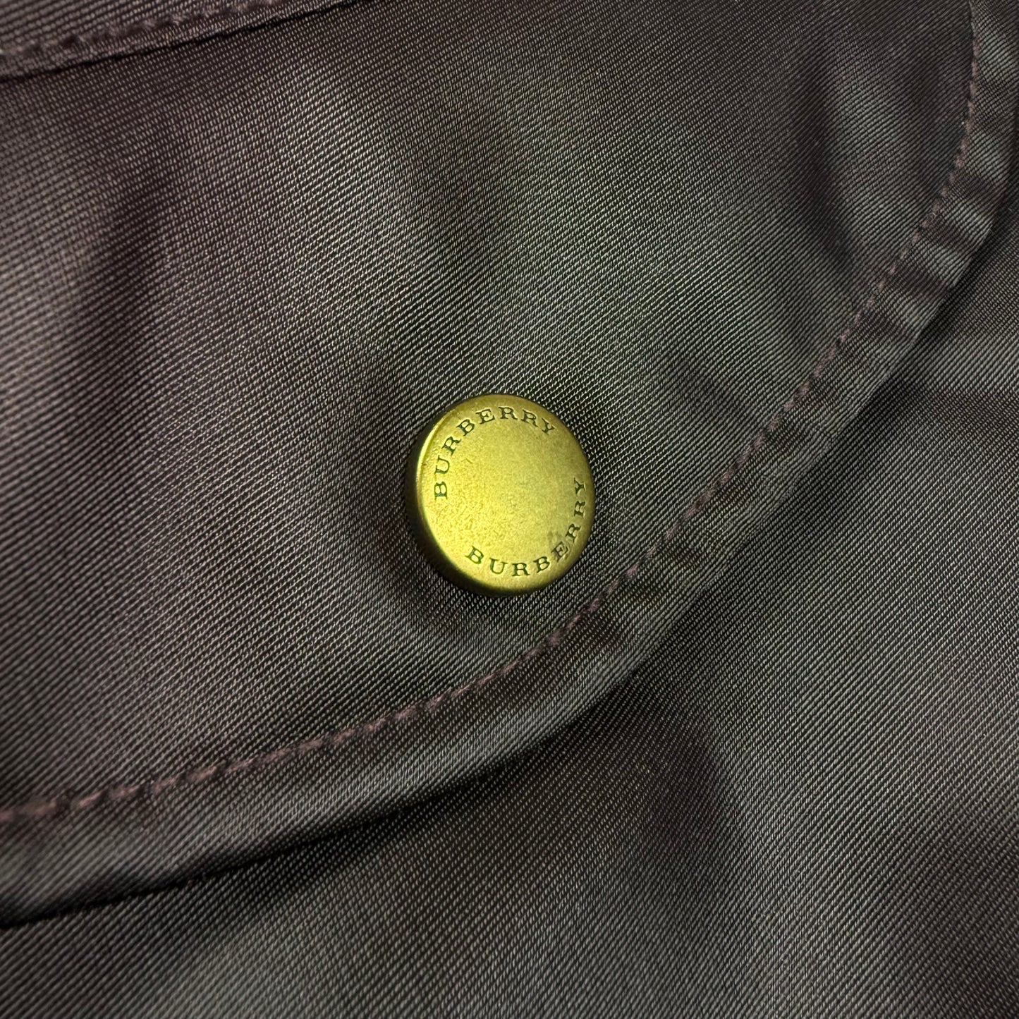 Burberry Satin Bomber Jacket with Check Undercollar