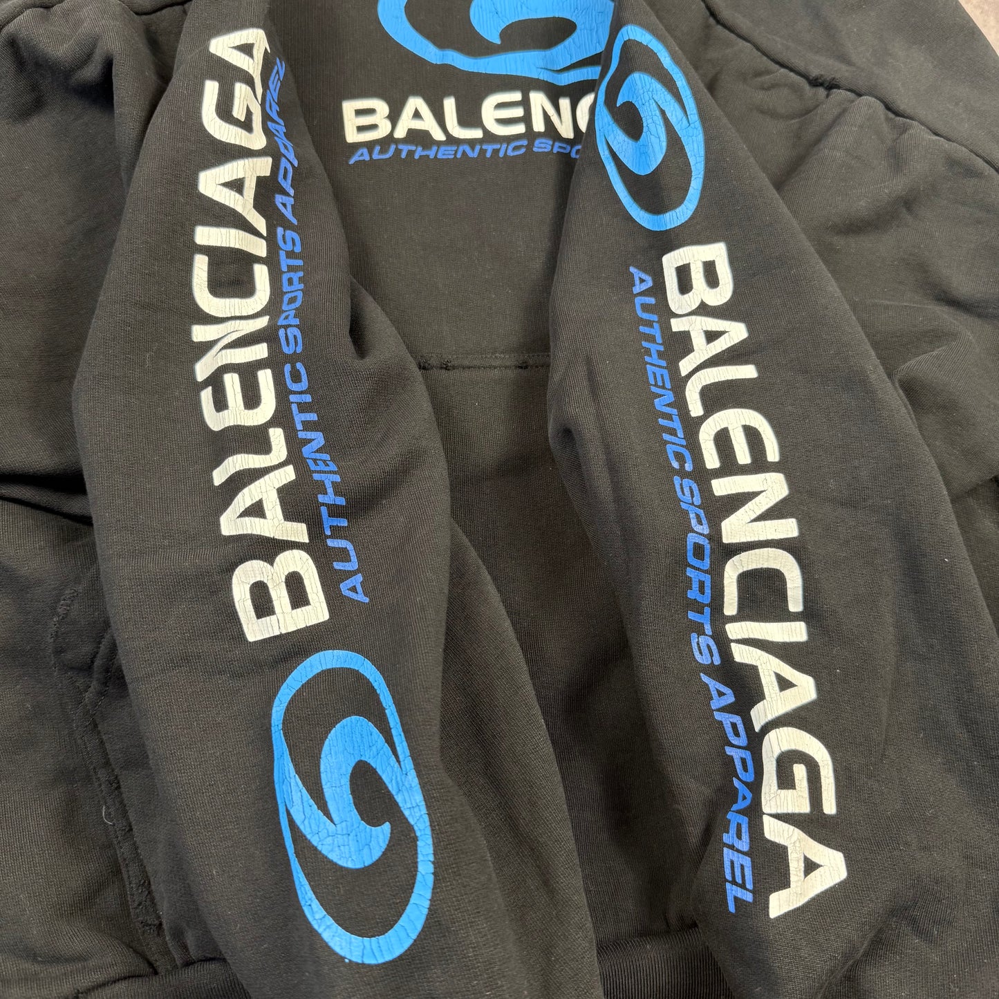 Balenciaga Surfer ‘Black’ Logo Hoodie
