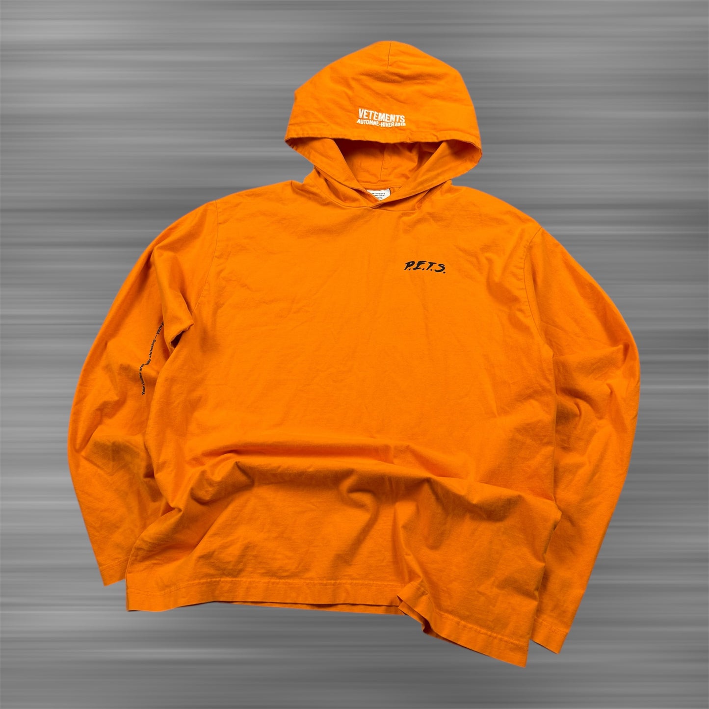 Vetements P.E.T.S. Long Sleeve Hoodie