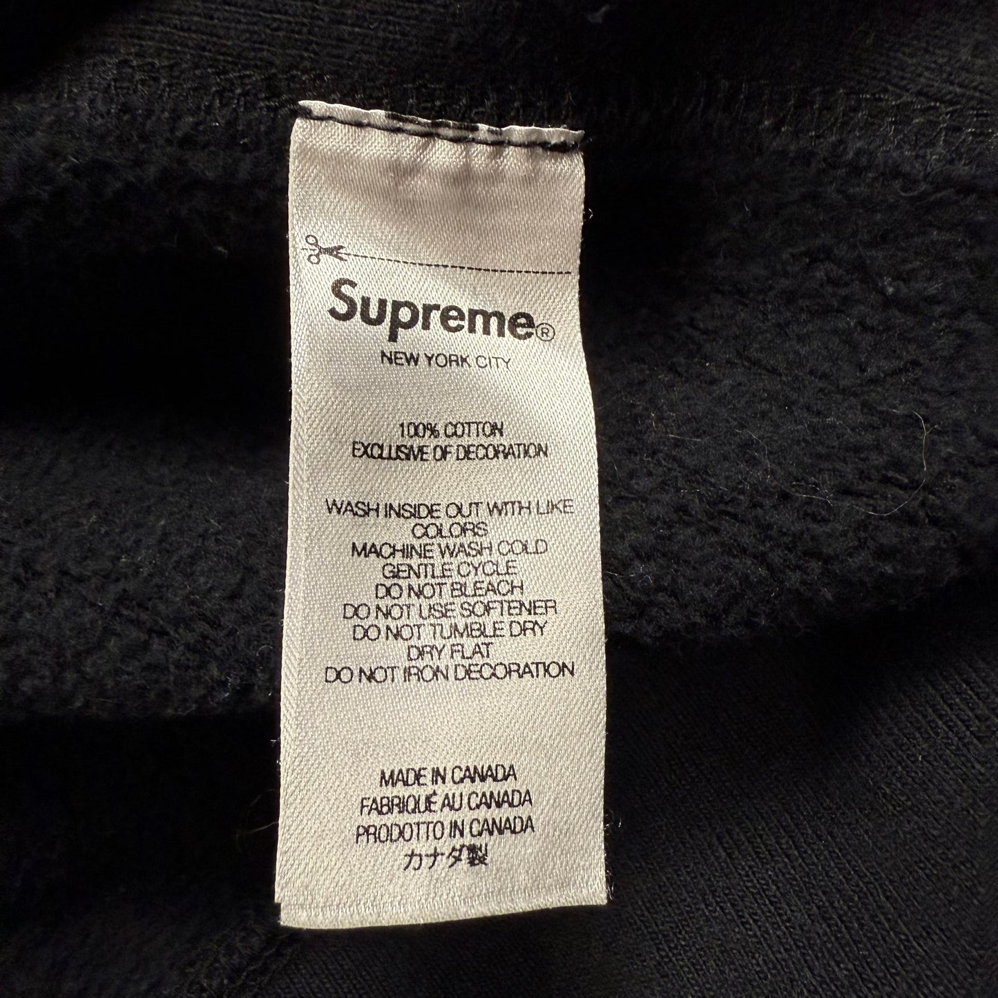 Supreme FW21 Arabic Logo ‘Black’ Hoodie