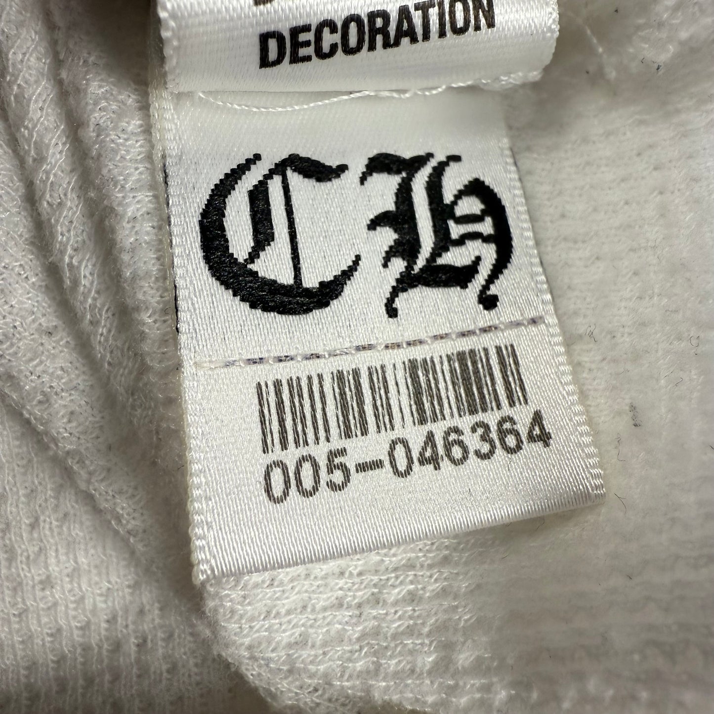 Chrome Hearts Horseshoe Cross Scroll Thermal ‘White’ L/S