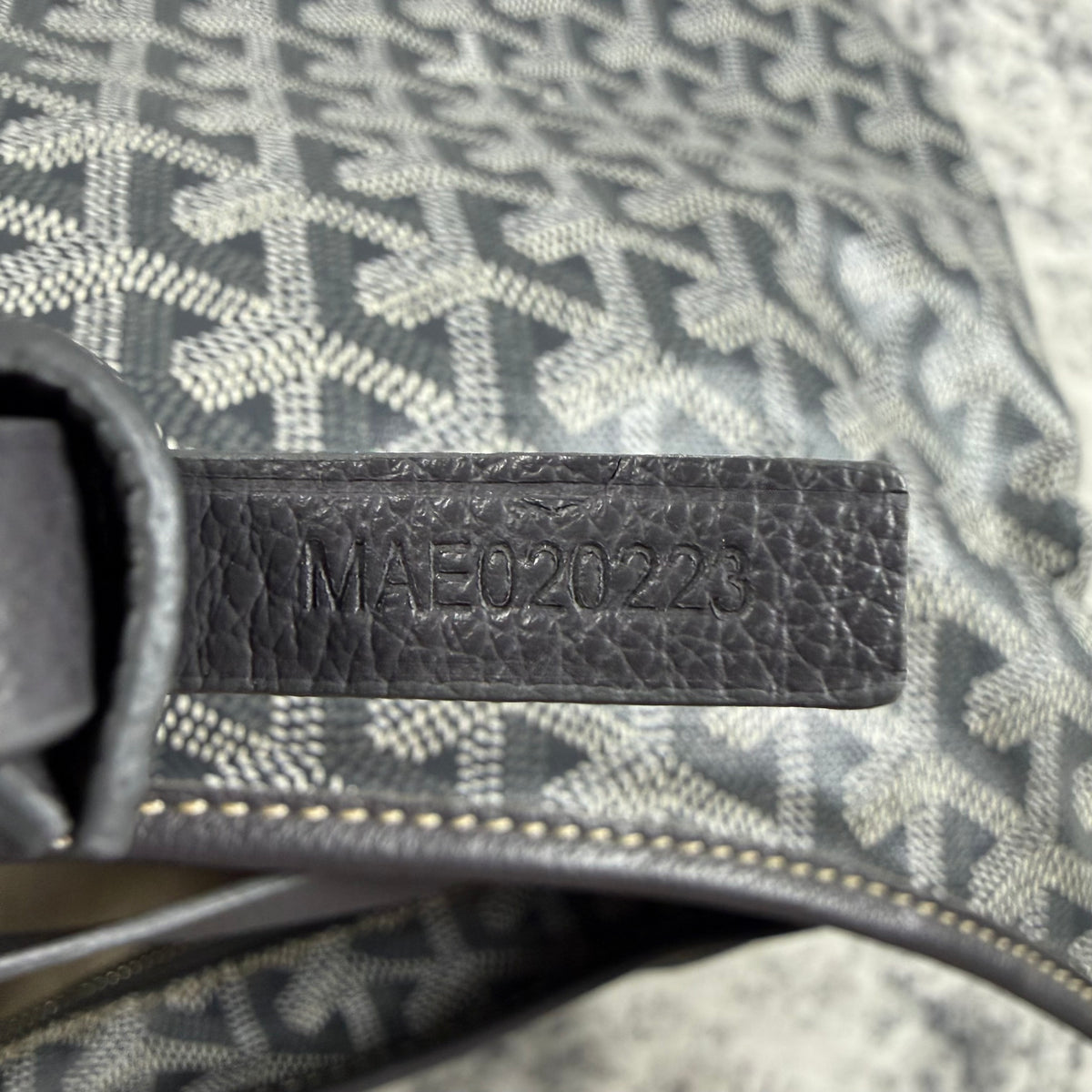 Goyard Grey Goyardine Canvas Hobo Shoulder Bag