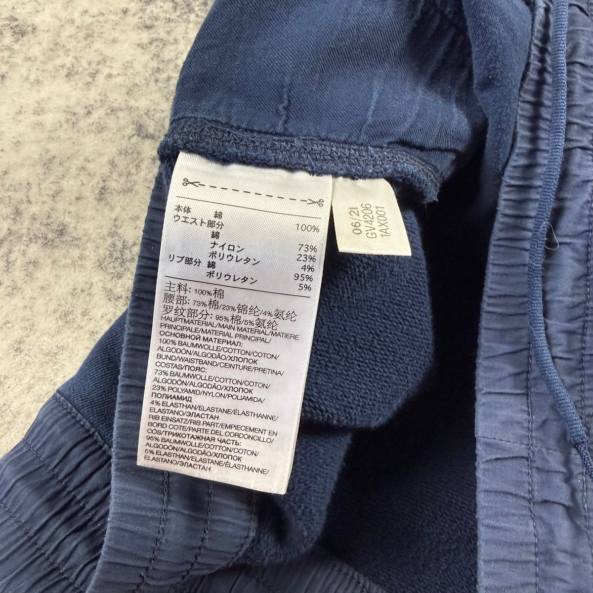 Y-3 Yohji Yamamoto Navy Blue Tapered Sweatpants