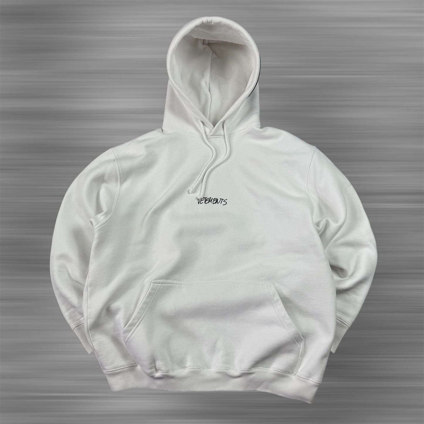 Vetements SS18 Written Logo Hoodie ‘White’