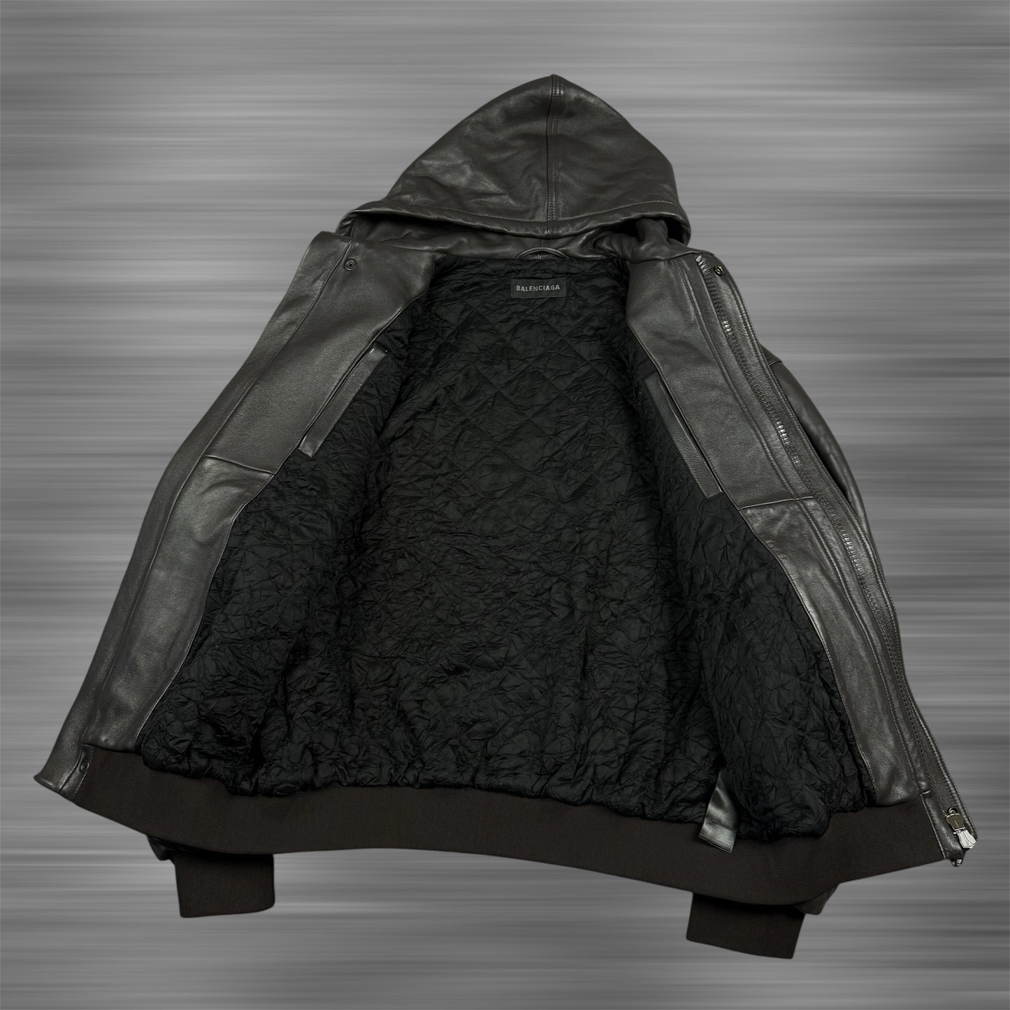 Balenciaga Sporty B Taxi Leather Jacket