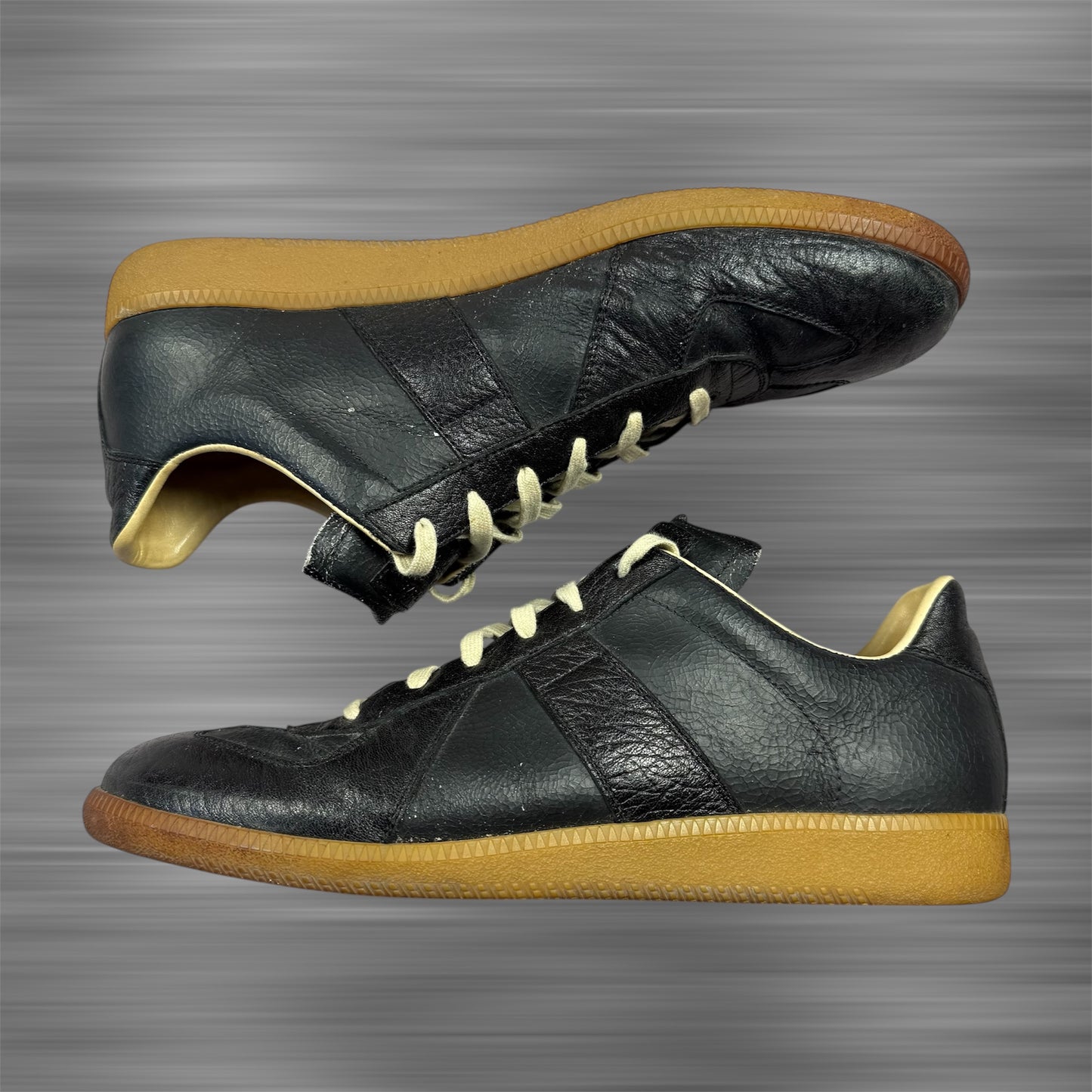 Maison Margiela Replica Gats ‘Black Leather’ Shoes