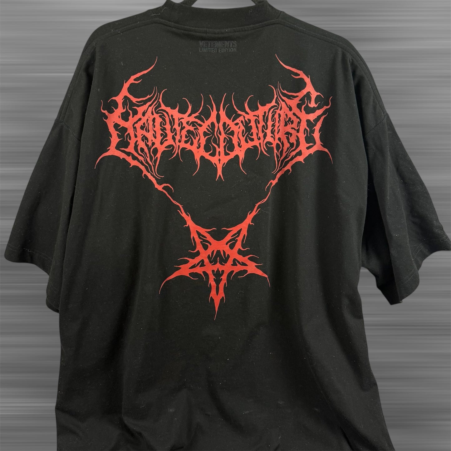 VETEMENTS SS/25 Death Metal Oversized Shirt