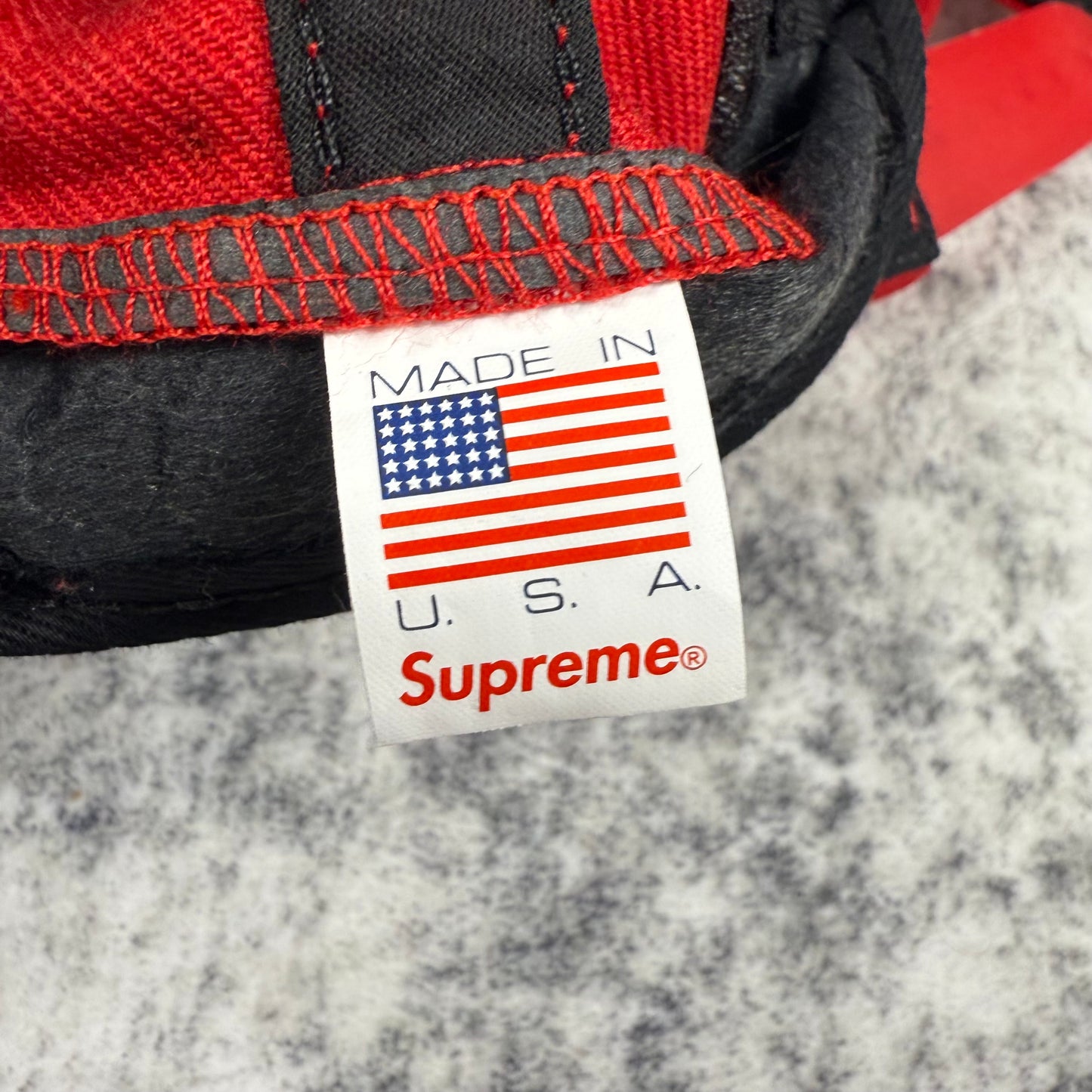 Supreme Independent Old English 5-Panel Red Cap
