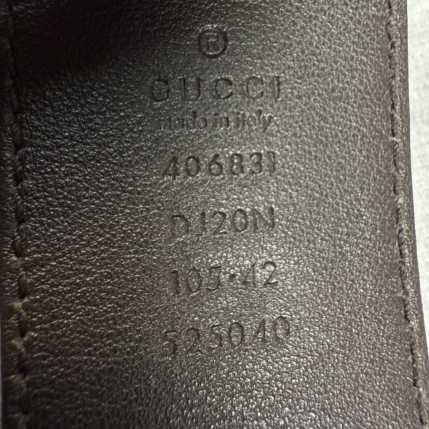 GUCCI GG-Buckle ‘Black’ Leather Belt