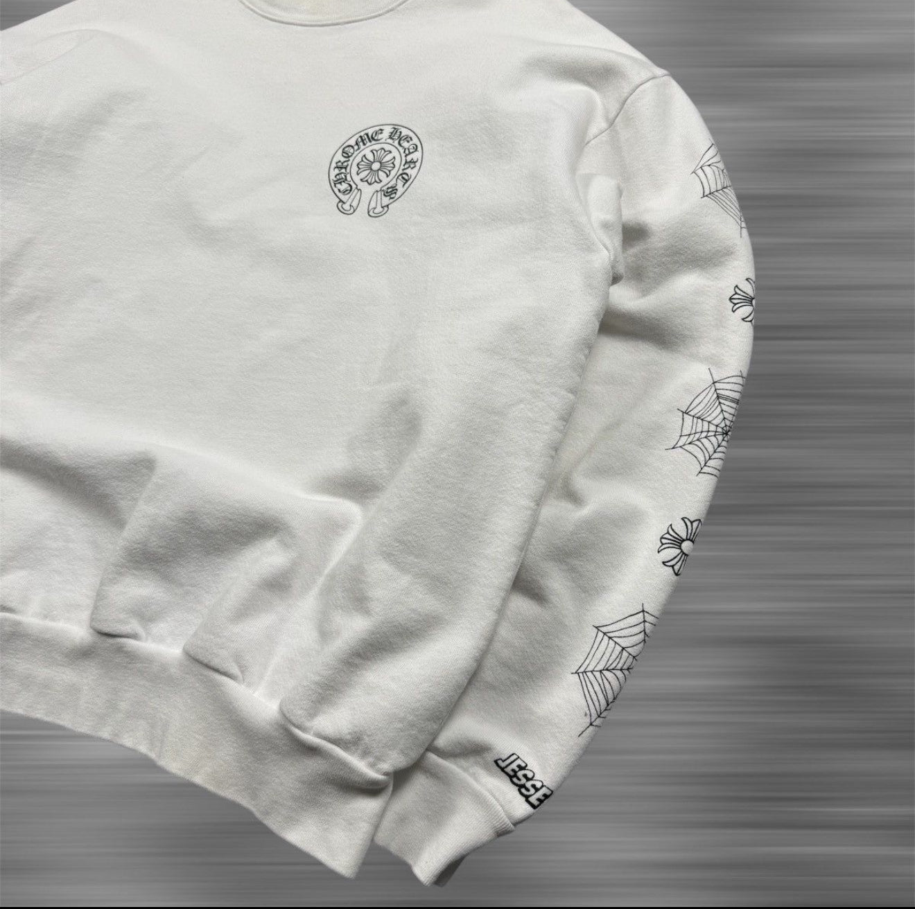 Chrome Hearts X Deadly Doll White Crewneck