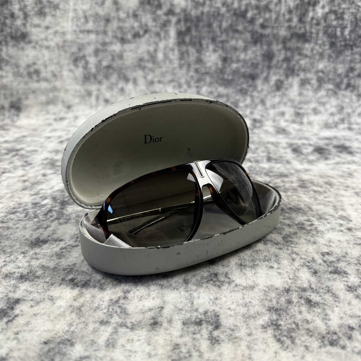 Dior Homme 2000s Tortoiseshell Aviator Sunglasses