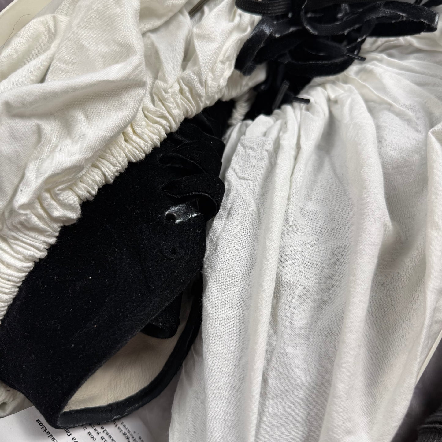 Maison Margiela All Over Black Velvet High Shoes